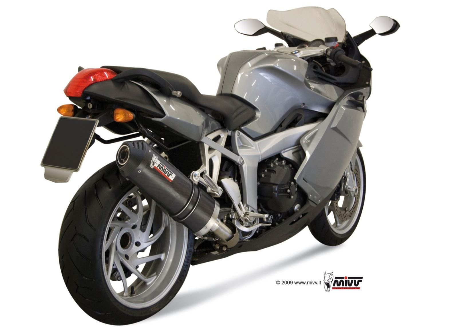 MIVV B.003 BMW K 1200 R / S / GT (05/08) Slip-on Exhaust "Oval" (carbon+cap; approved) – Accessories in the 2WheelsHero Motorcycle Aftermarket Accessories and Parts Online Shop