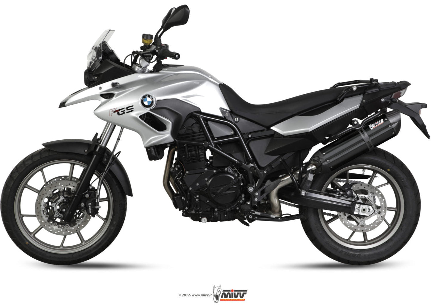 MIVV B.014 BMW F 700 GS (12/17) Slip-on Exhaust "Suono" (black; approved) – Accessories in the 2WheelsHero Motorcycle Aftermarket Accessories and Parts Online Shop