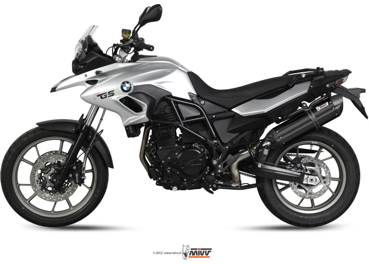 MIVV B.014 BMW F 700 GS (12/17) Slip-on Exhaust "Suono" (black; approved) – Accessories in the 2WheelsHero Motorcycle Aftermarket Accessories and Parts Online Shop