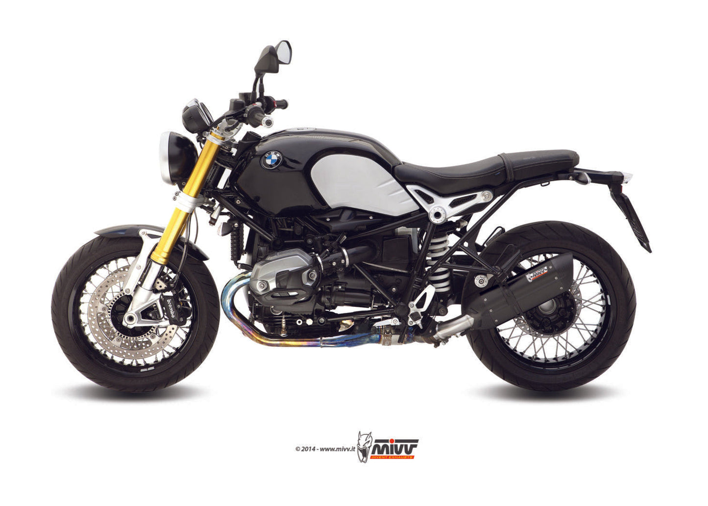 MIVV B.021 BMW R Nine T (14 / 20) Slip-on Exhaust "Suono" (black; approved) – Accessories in the 2WheelsHero Motorcycle Aftermarket Accessories and Parts Online Shop