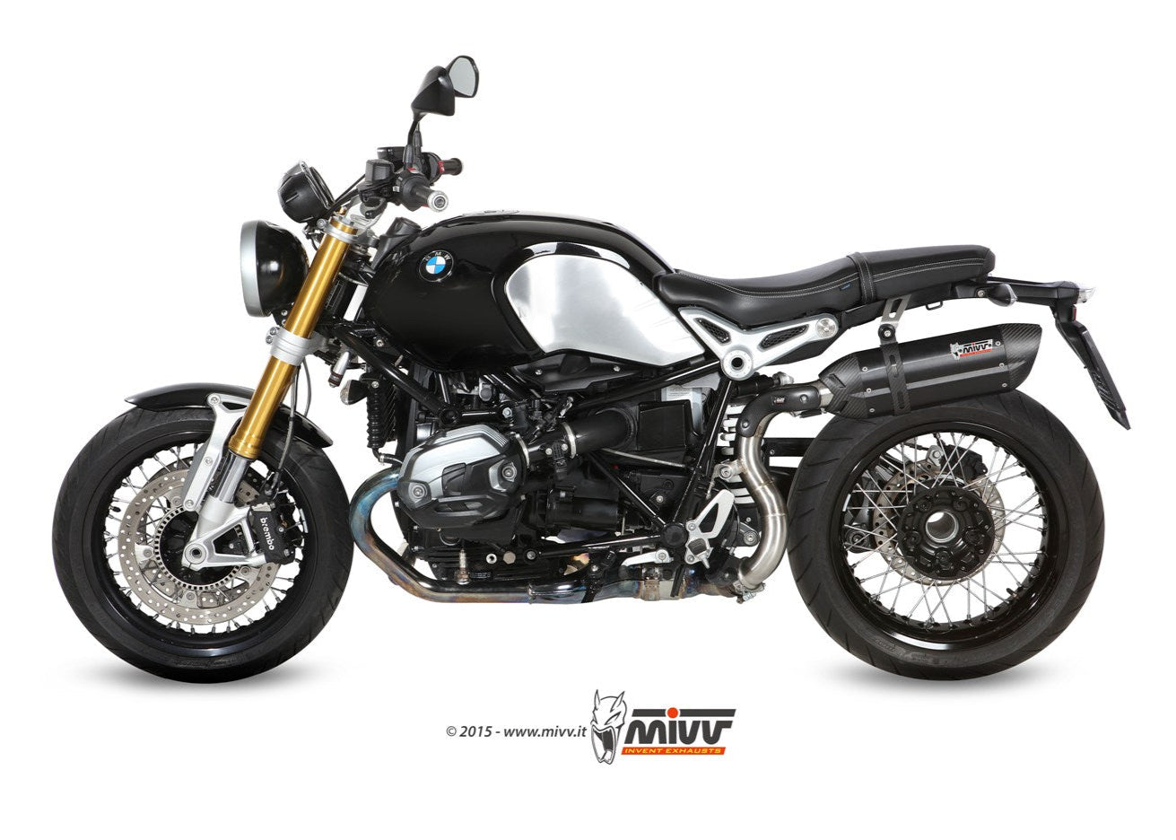 MIVV B.022 BMW R Nine T (14 / 20) Slip-on High Exhaust "Suono" (black; approved) – Accessories in the 2WheelsHero Motorcycle Aftermarket Accessories and Parts Online Shop