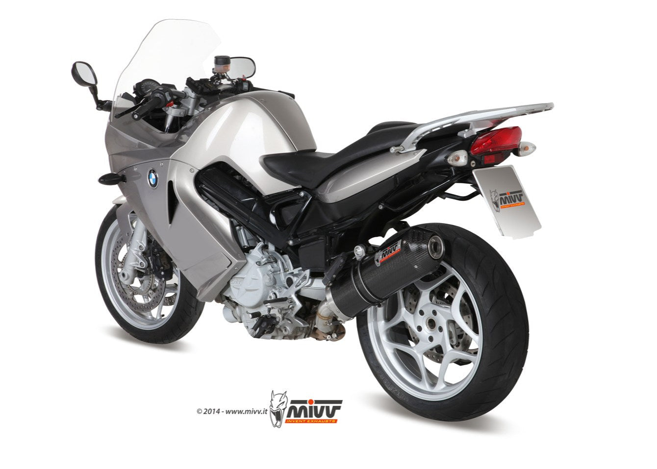 MIVV B.023 BMW F 800 S / ST (06/12) Slip-on Exhaust "Oval" (carbon+cap; approved) – Accessories in the 2WheelsHero Motorcycle Aftermarket Accessories and Parts Online Shop