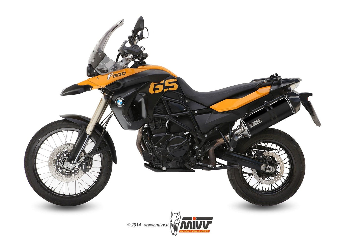 MIVV B.007 BMW F 800 GS (08/18) Slip-on Exhaust "Speed Edge" (black; approved) – Accessories in the 2WheelsHero Motorcycle Aftermarket Accessories and Parts Online Shop