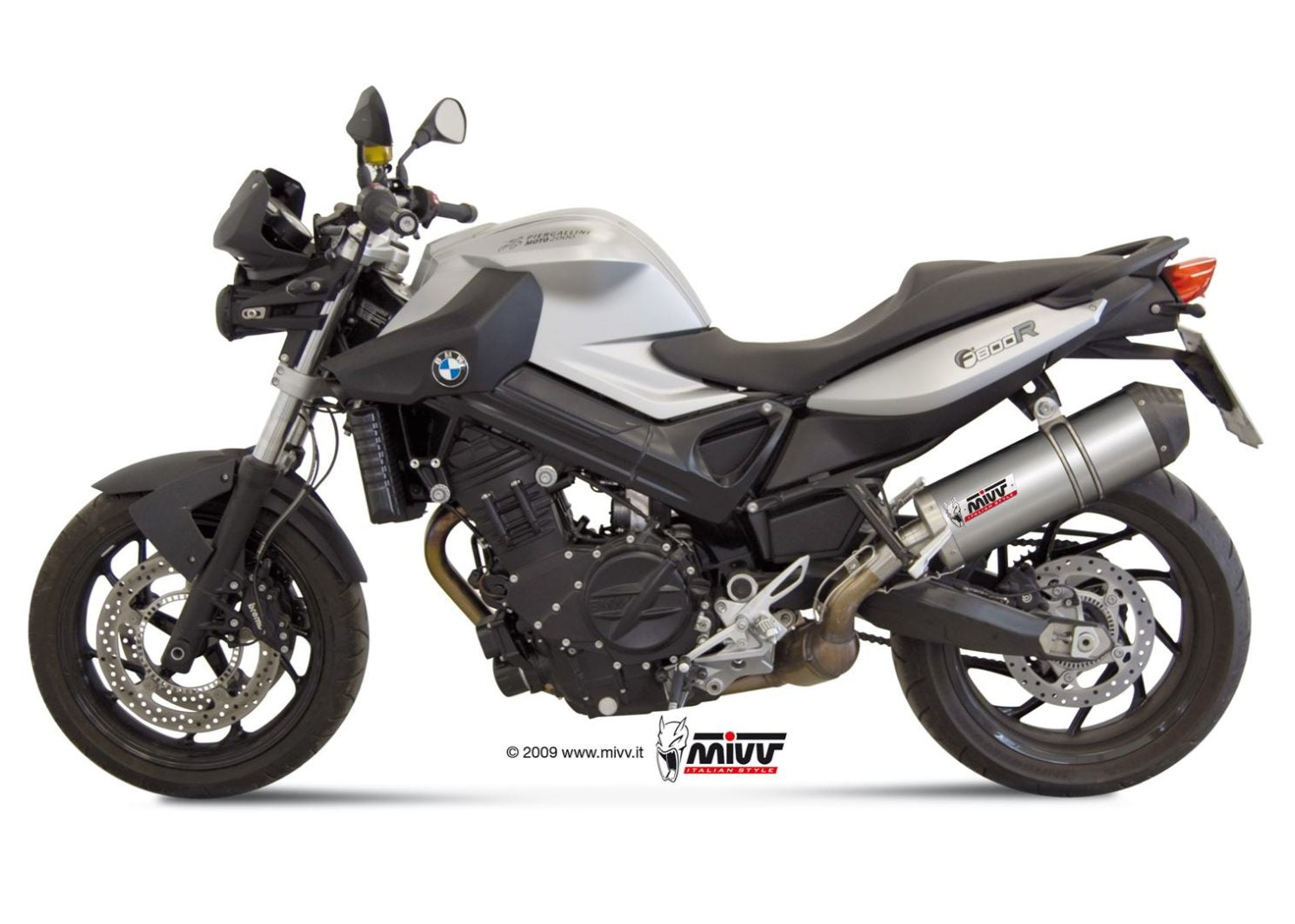 MIVV B.008 BMW F 800 R / GT (09/20) Slip-on Exhaust "Oval" (titanium + carbon cap; approved) – Accessories in the 2WheelsHero Motorcycle Aftermarket Accessories and Parts Online Shop