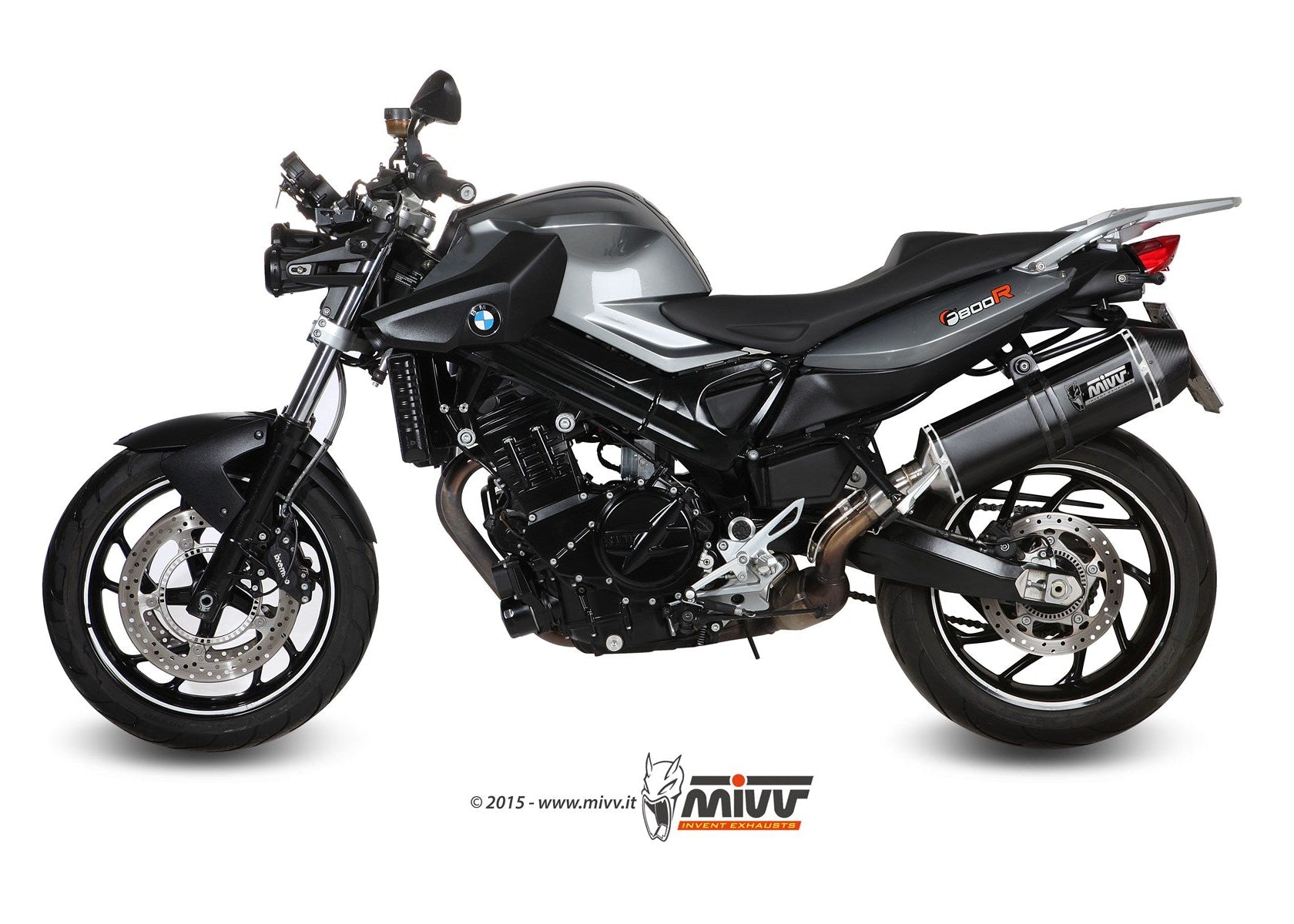 MIVV B.008 BMW F 800 R / GT (09/20) Slip-on Exhaust "Speed Edge" (black; approved) – Accessories in the 2WheelsHero Motorcycle Aftermarket Accessories and Parts Online Shop