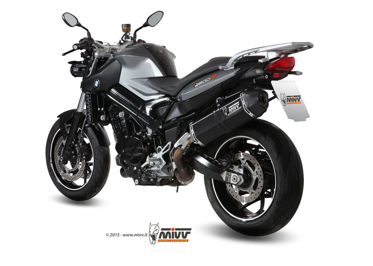 MIVV B.008 BMW F 800 R / GT (09/20) Slip-on Exhaust "Speed Edge" (black; approved) – Accessories in the 2WheelsHero Motorcycle Aftermarket Accessories and Parts Online Shop
