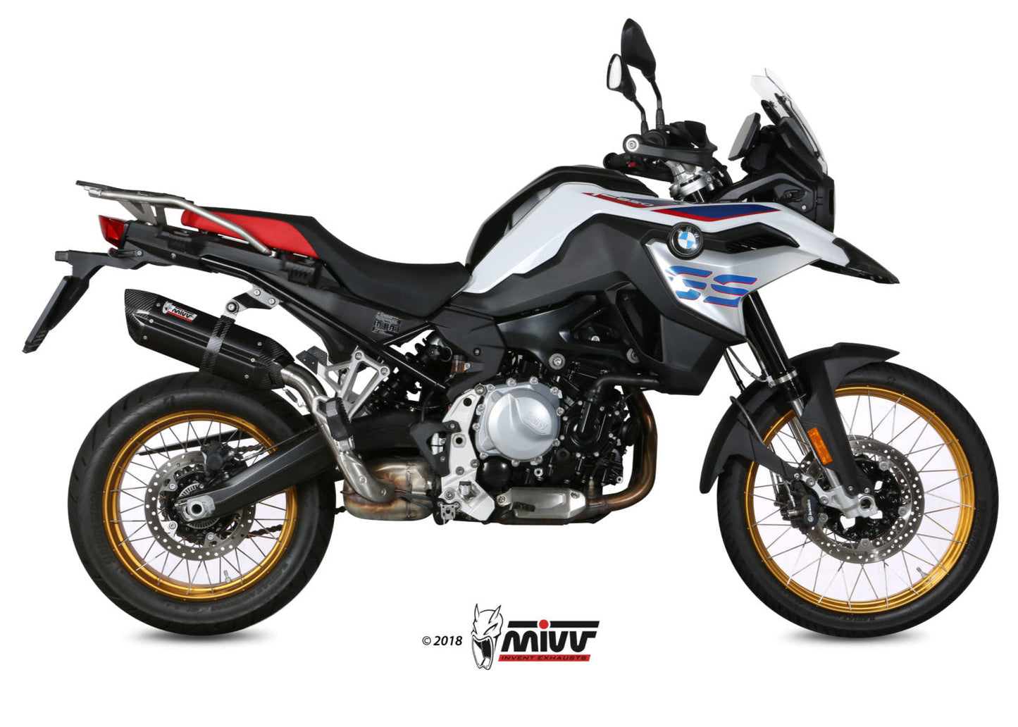 MIVV B.033 BMW F 850 GS (2018+) Slip-on Exhaust "Suono" (black; approved) – Accessories in the 2WheelsHero Motorcycle Aftermarket Accessories and Parts Online Shop