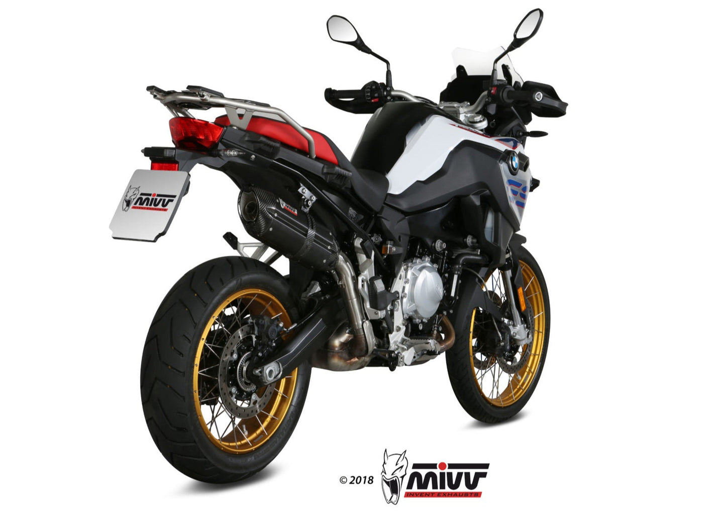 MIVV B.033 BMW F 850 GS (2018+) Slip-on Exhaust "Suono" (black; approved) – Accessories in the 2WheelsHero Motorcycle Aftermarket Accessories and Parts Online Shop