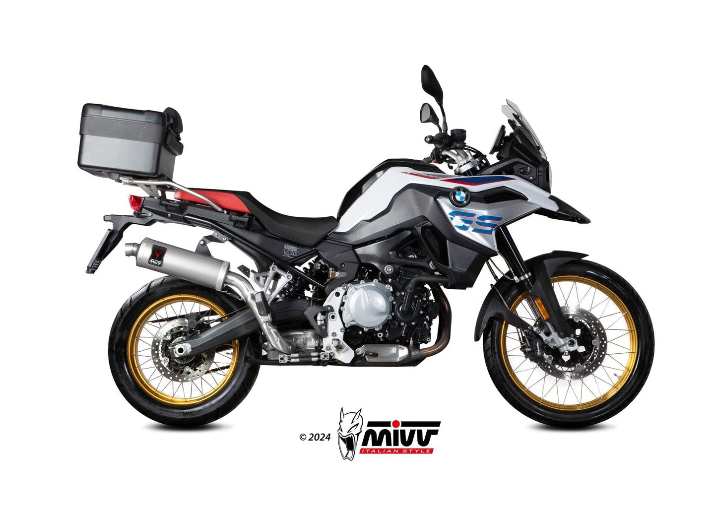 MIVV B.033 BMW F 850 GS (2018+) Slip-on Exhaust "Dakar" (stainless steel; approved) – Accessories in the 2WheelsHero Motorcycle Aftermarket Accessories and Parts Online Shop