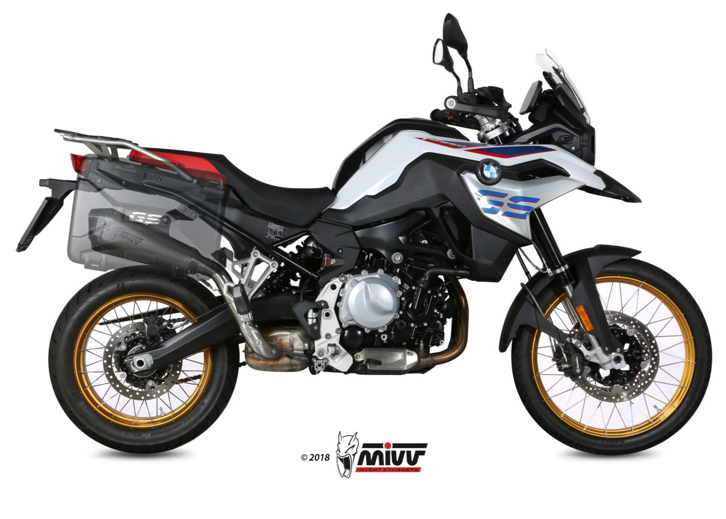 MIVV B.033 BMW F 850 GS (2018+) Slip-on Exhaust "Delta Race" (stainless steel; approved) – Accessories in the 2WheelsHero Motorcycle Aftermarket Accessories and Parts Online Shop