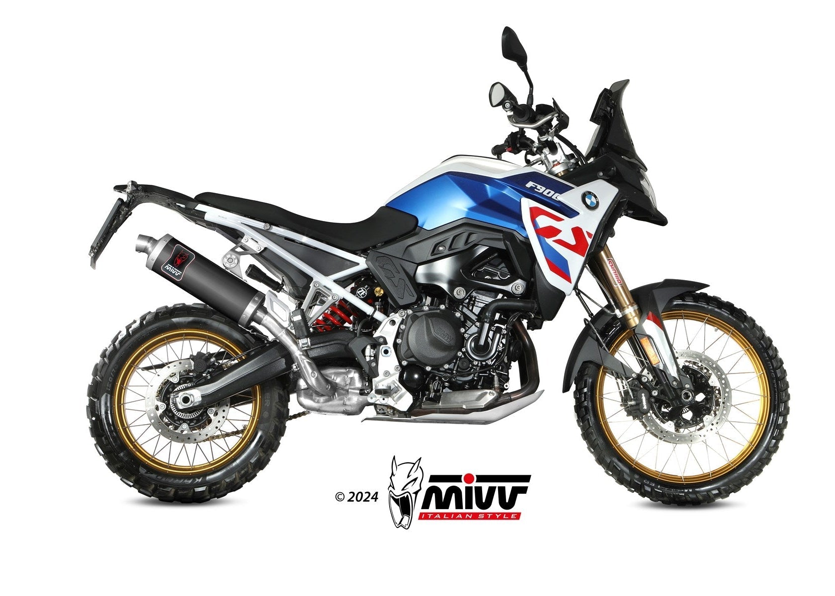 MIVV B.043 BMW F 900 GS (2024+) Slip-on Exhaust "Dakar" (black; approved) – Accessories in the 2WheelsHero Motorcycle Aftermarket Accessories and Parts Online Shop