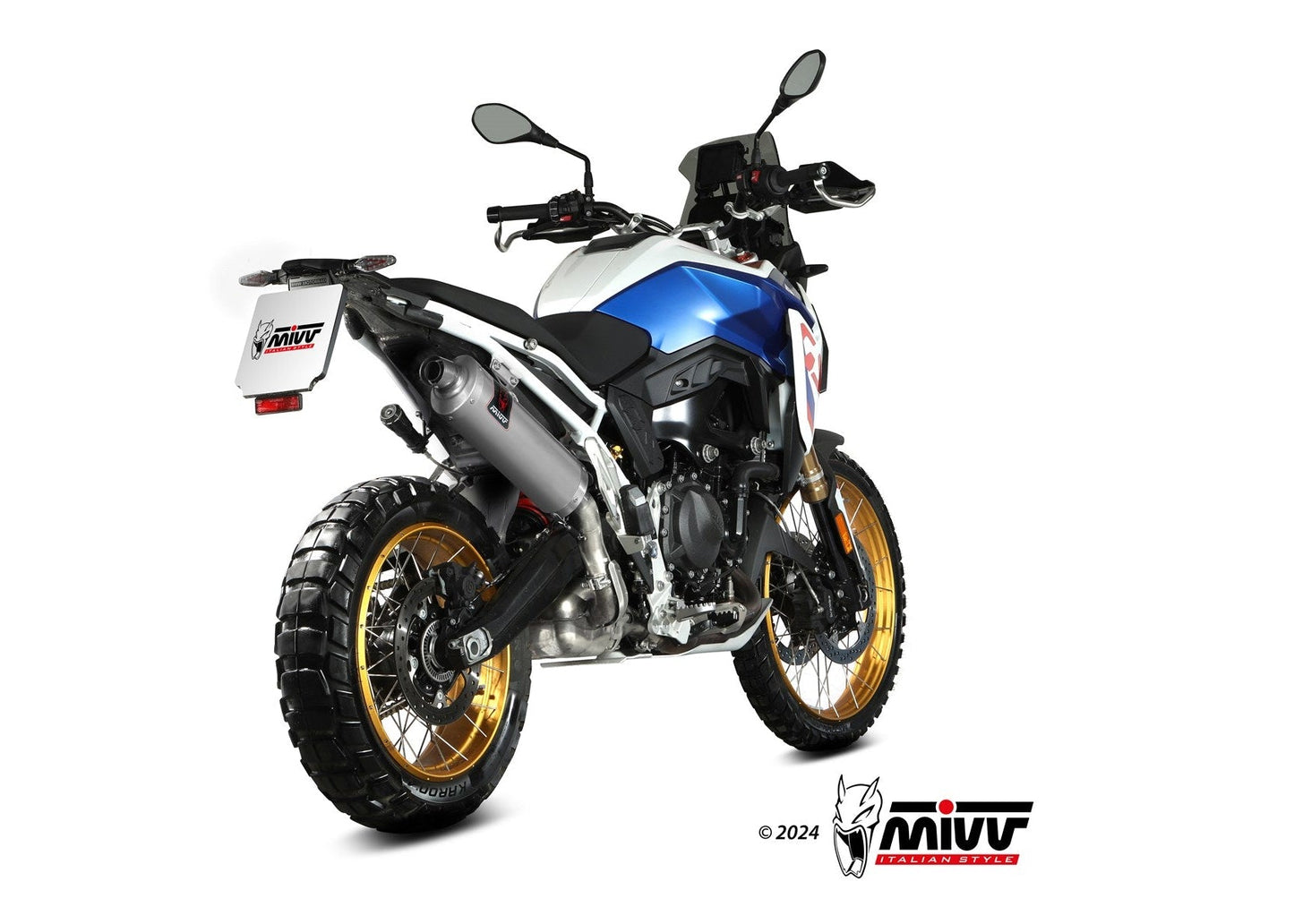 MIVV B.043 BMW F 900 GS (2024+) Slip-on Exhaust "Dakar" (stainless steel; approved) – Accessories in the 2WheelsHero Motorcycle Aftermarket Accessories and Parts Online Shop