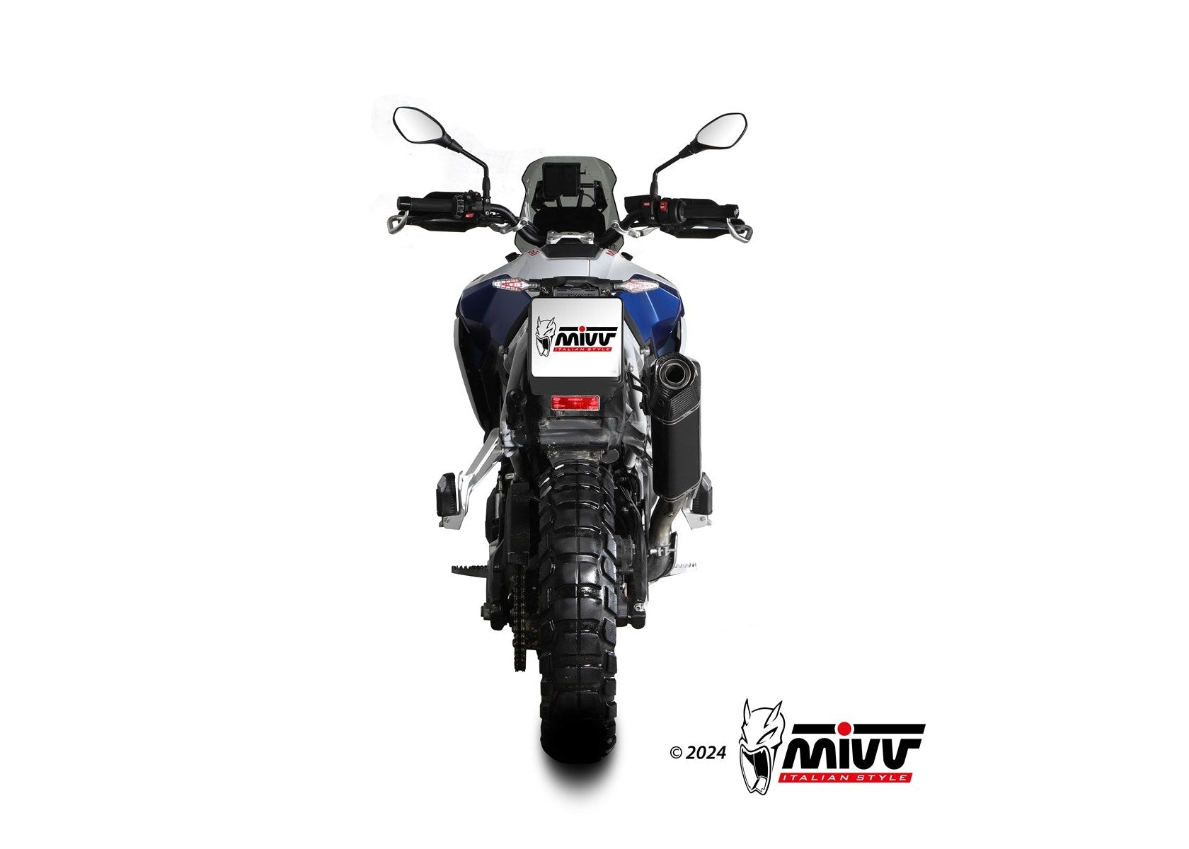 MIVV B.043 BMW F 900 GS (2024+) Slip-on Exhaust "Speed Edge" (black; approved) – Accessories in the 2WheelsHero Motorcycle Aftermarket Accessories and Parts Online Shop