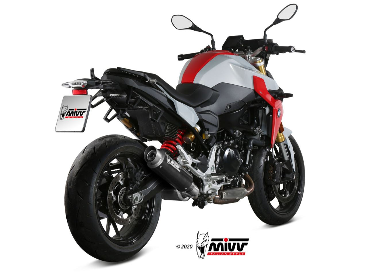 MIVV B.038 BMW F 900 R (2020+) Slip-on Exhaust "GP Pro" (carbon; approved) – Accessories in the 2WheelsHero Motorcycle Aftermarket Accessories and Parts Online Shop