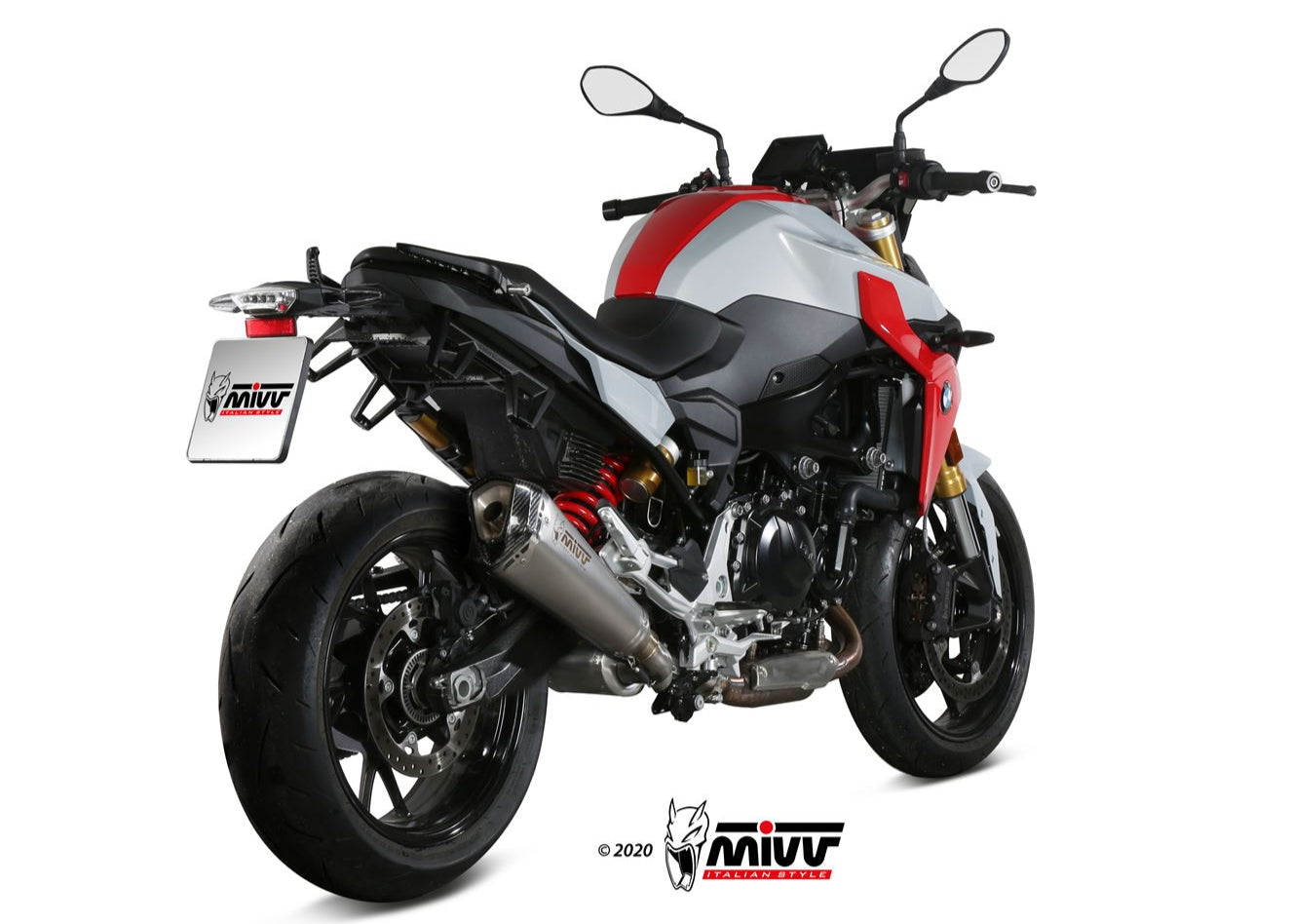 MIVV B.038 BMW F 900 R (2020+) Slip-on Exhaust "Delta Race" (stainless steel; approved) – Accessories in the 2WheelsHero Motorcycle Aftermarket Accessories and Parts Online Shop