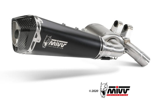 MIVV B.037 BMW F 900 XR (20/24) Slip-on Exhaust "Delta Race" (black; approved) – Accessories in the 2WheelsHero Motorcycle Aftermarket Accessories and Parts Online Shop