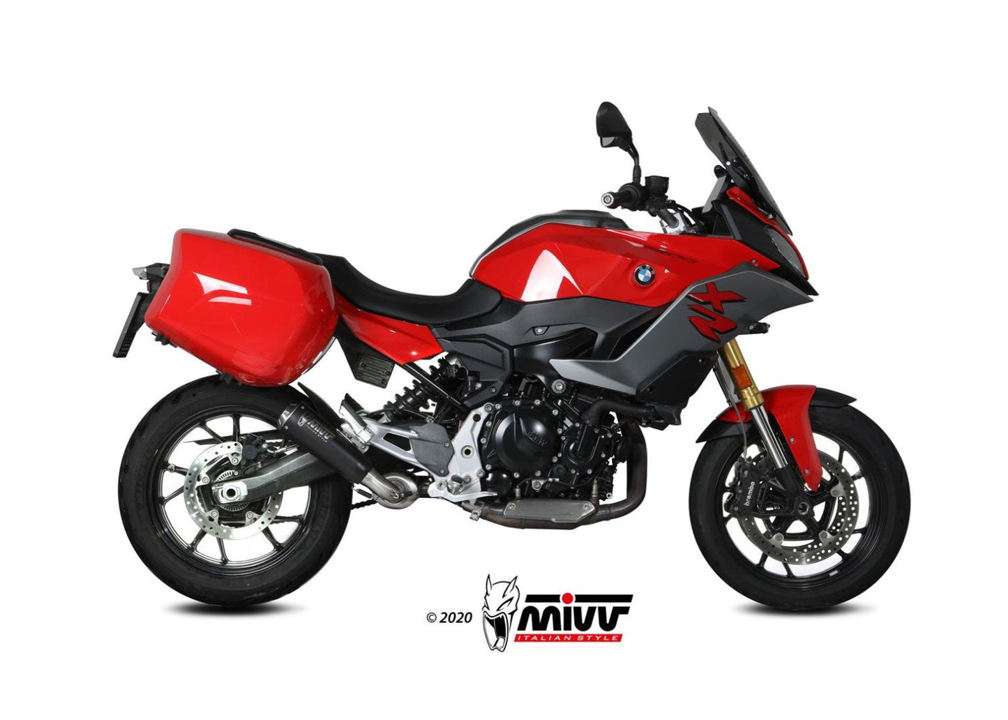 MIVV B.037 BMW F 900 XR (2025+) Slip-on Exhaust "X-M1" (black; approved) – Accessories in the 2WheelsHero Motorcycle Aftermarket Accessories and Parts Online Shop