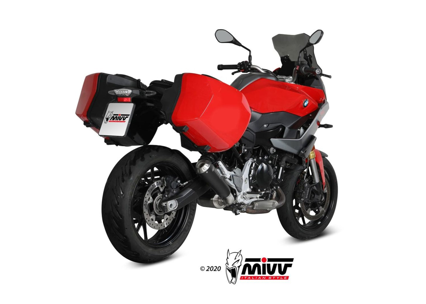 MIVV B.037 BMW F 900 XR (2025+) Slip-on Exhaust "X-M1" (black; approved) – Accessories in the 2WheelsHero Motorcycle Aftermarket Accessories and Parts Online Shop