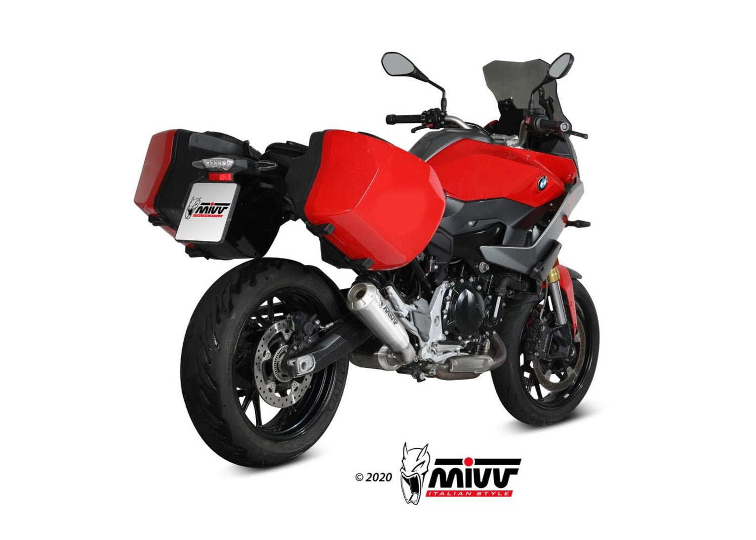 MIVV B.037 BMW F 900 XR (2025+) Slip-on Exhaust "X-M1" (titanium; approved) – Accessories in the 2WheelsHero Motorcycle Aftermarket Accessories and Parts Online Shop