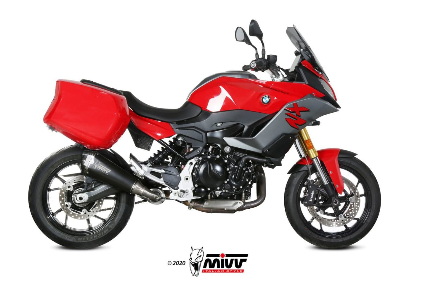 MIVV B.037 BMW F 900 XR (20/24) Slip-on Exhaust "Delta Race" (black; approved) – Accessories in the 2WheelsHero Motorcycle Aftermarket Accessories and Parts Online Shop