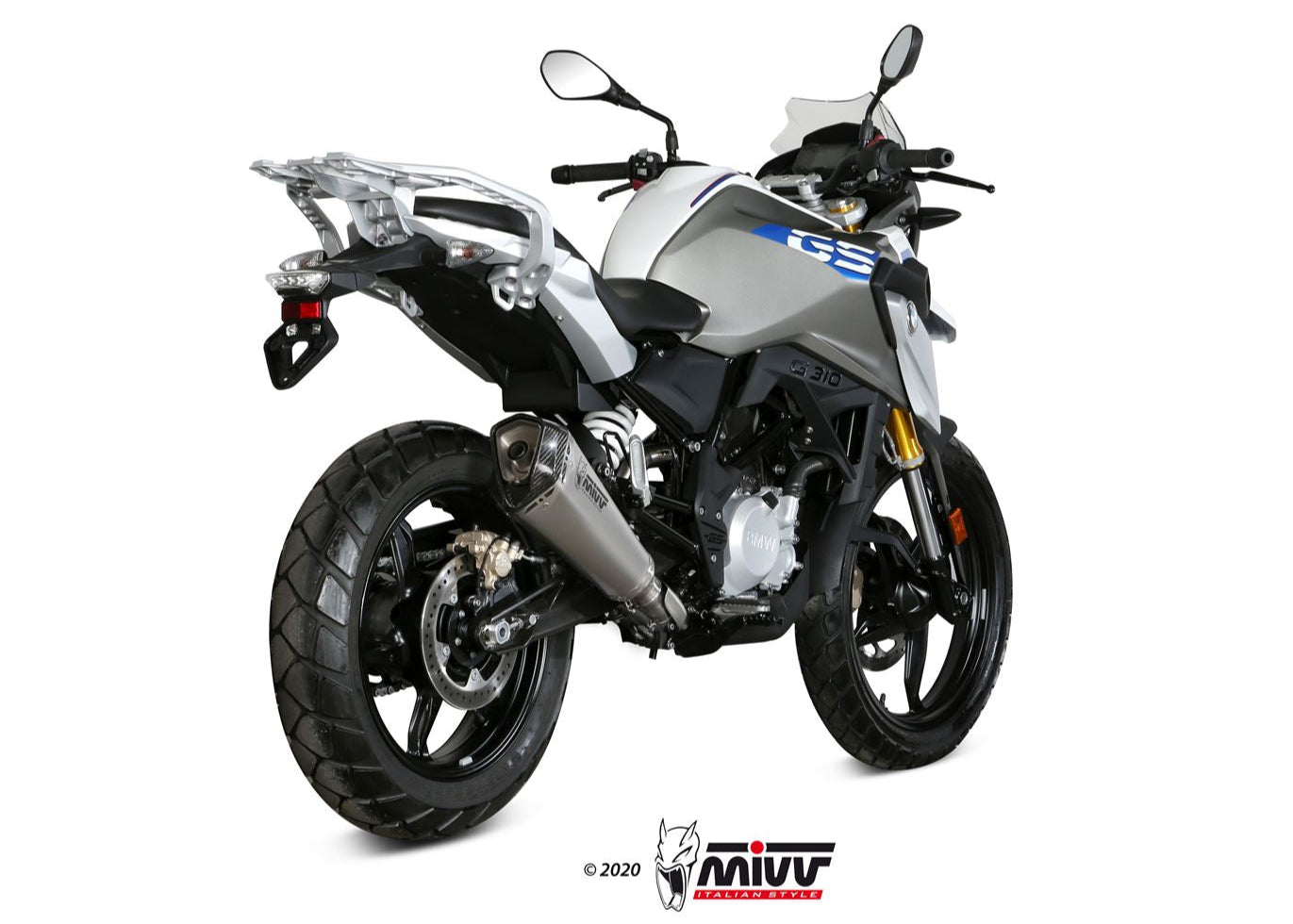 MIVV B.035 BMW G 310 GS (2017+) Full System Exhaust "Delta Race" (stainless steel; approved) – Accessories in the 2WheelsHero Motorcycle Aftermarket Accessories and Parts Online Shop
