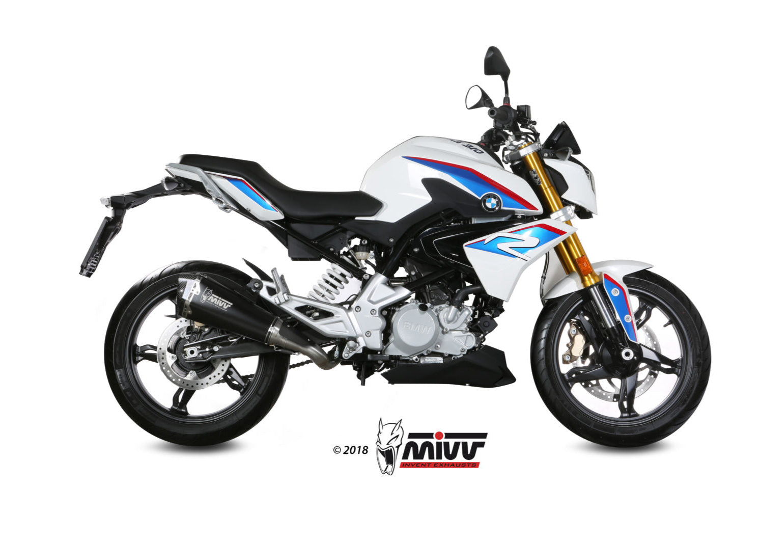 MIVV B.032 BMW G 310 R (2018+) Full System Exhaust "Delta Race" (black; approved) – Accessories in the 2WheelsHero Motorcycle Aftermarket Accessories and Parts Online Shop
