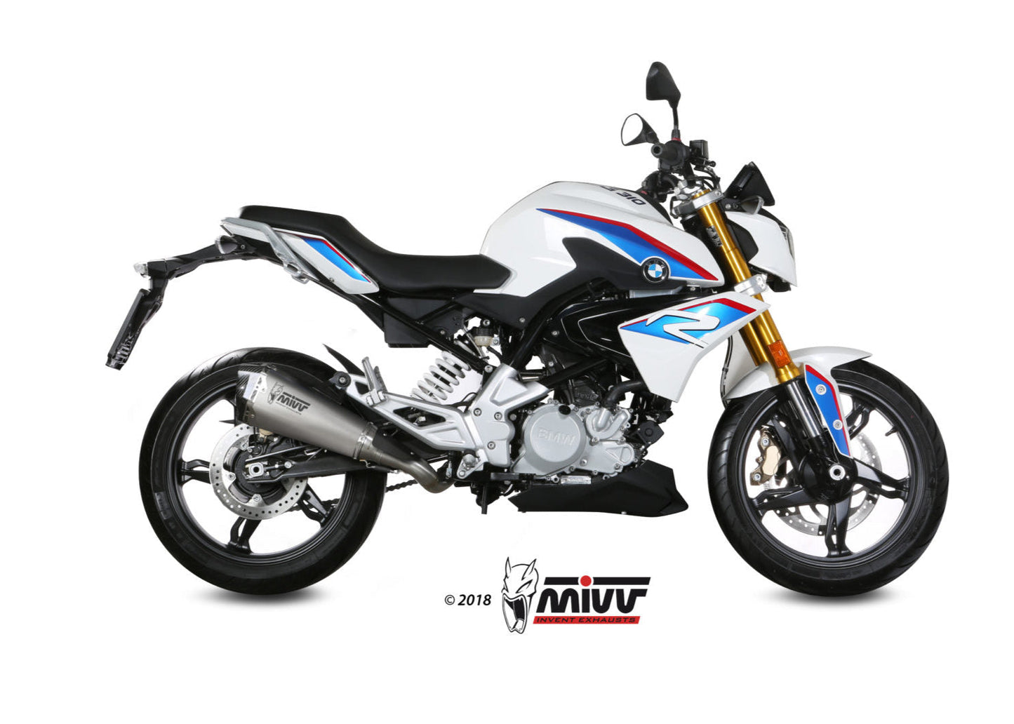 MIVV B.032 BMW G 310 R (2018+) Full System Exhaust "Delta Race" (stainless steel; approved) – Accessories in the 2WheelsHero Motorcycle Aftermarket Accessories and Parts Online Shop