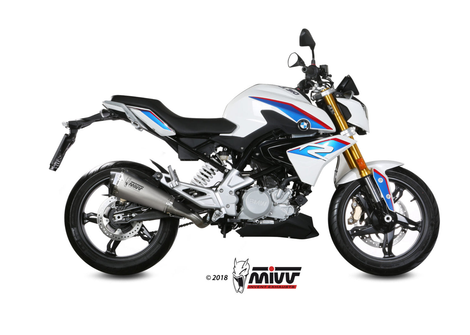 MIVV B.032 BMW G 310 R (2018+) Full System Exhaust "Delta Race" (stainless steel; approved) – Accessories in the 2WheelsHero Motorcycle Aftermarket Accessories and Parts Online Shop