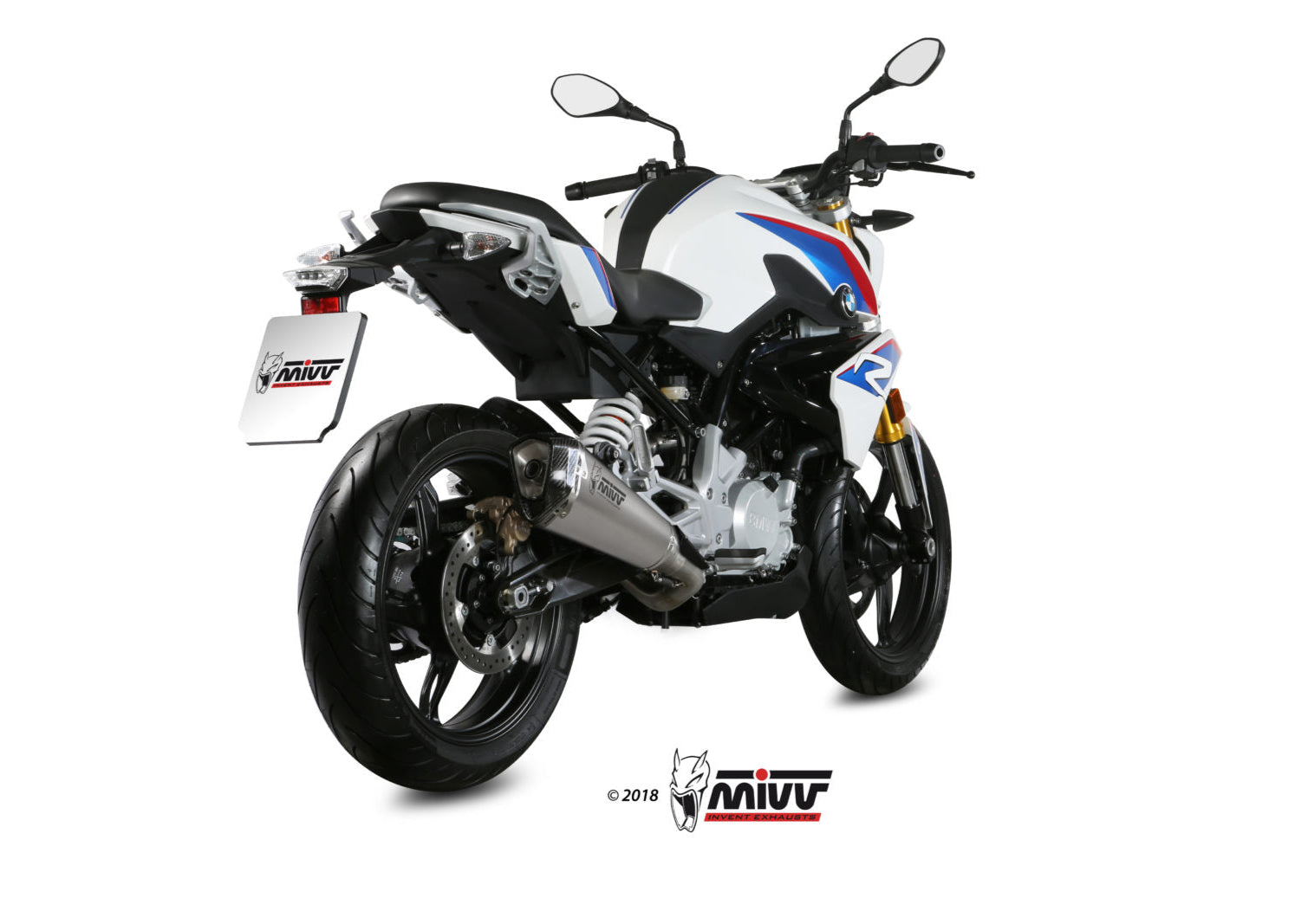 MIVV B.032 BMW G 310 R (2018+) Full System Exhaust "Delta Race" (stainless steel; approved) – Accessories in the 2WheelsHero Motorcycle Aftermarket Accessories and Parts Online Shop
