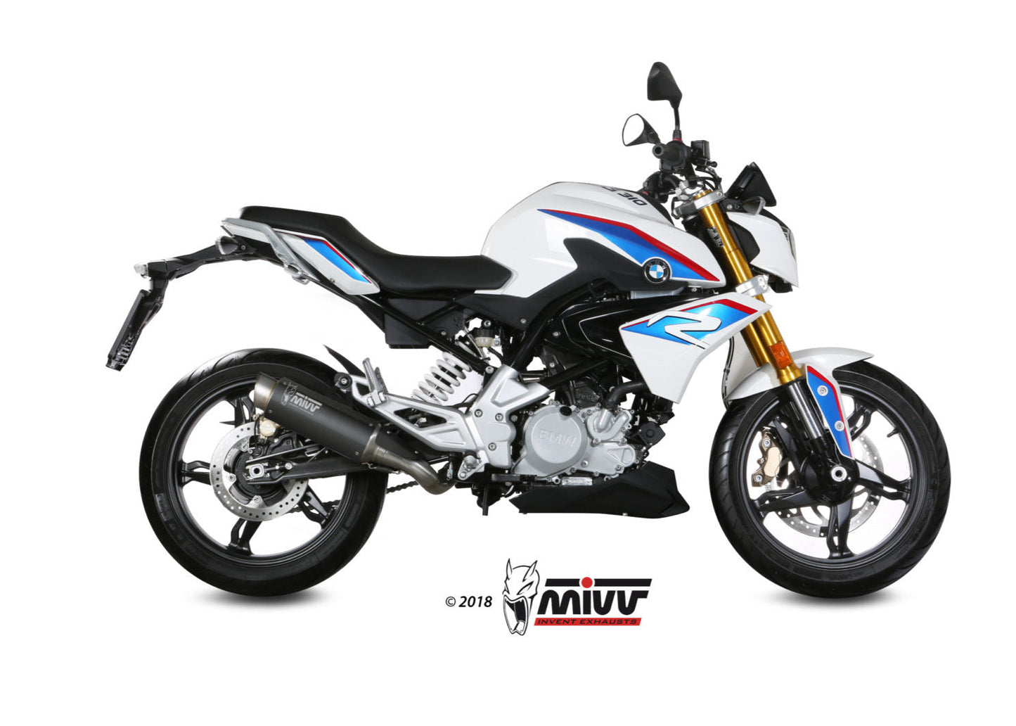 MIVV B.032 BMW G 310 R (2018+) Full System Exhaust "GP Pro" (black; approved) – Accessories in the 2WheelsHero Motorcycle Aftermarket Accessories and Parts Online Shop