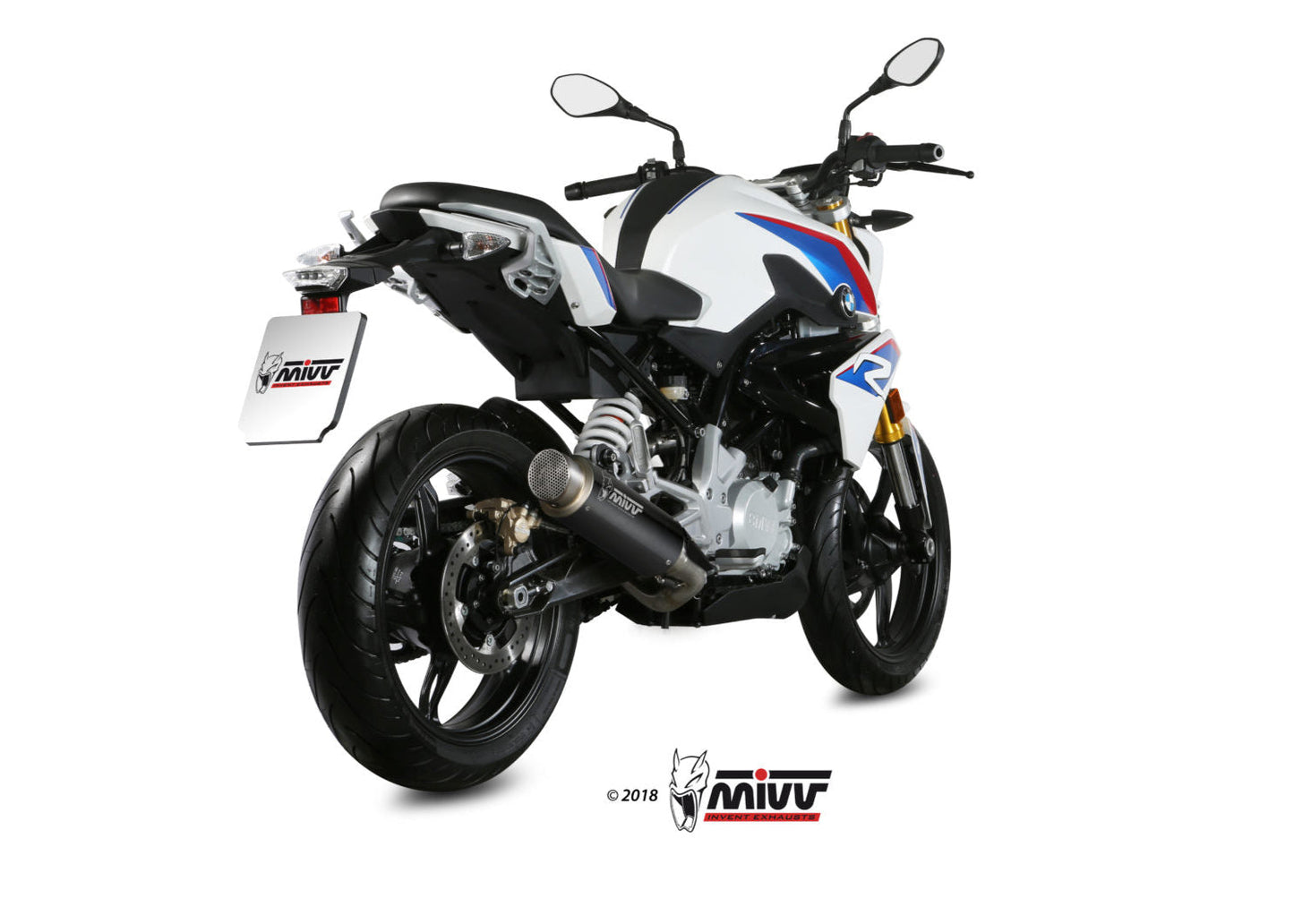 MIVV B.032 BMW G 310 R (2018+) Full System Exhaust "GP Pro" (black; approved) – Accessories in the 2WheelsHero Motorcycle Aftermarket Accessories and Parts Online Shop