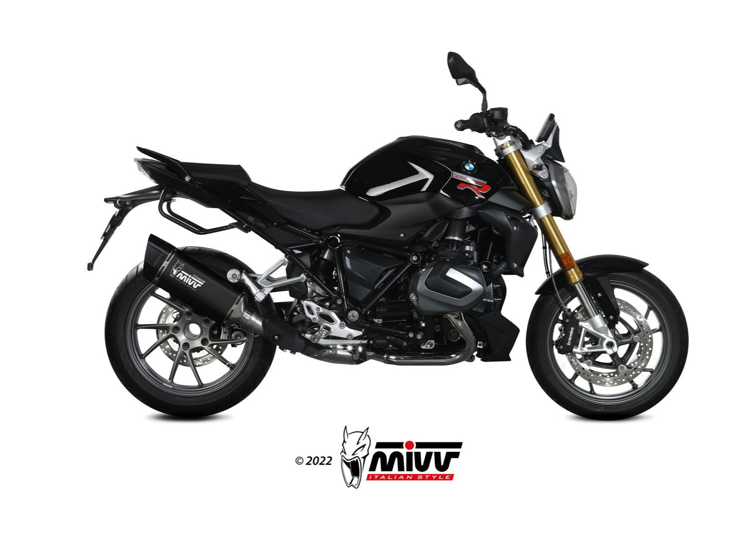 MIVV B.040 BMW R 1250 R / RS (2021 + ) Slip-on Exhaust "SR-1" (black titanium; approved) – Accessories in the 2WheelsHero Motorcycle Aftermarket Accessories and Parts Online Shop