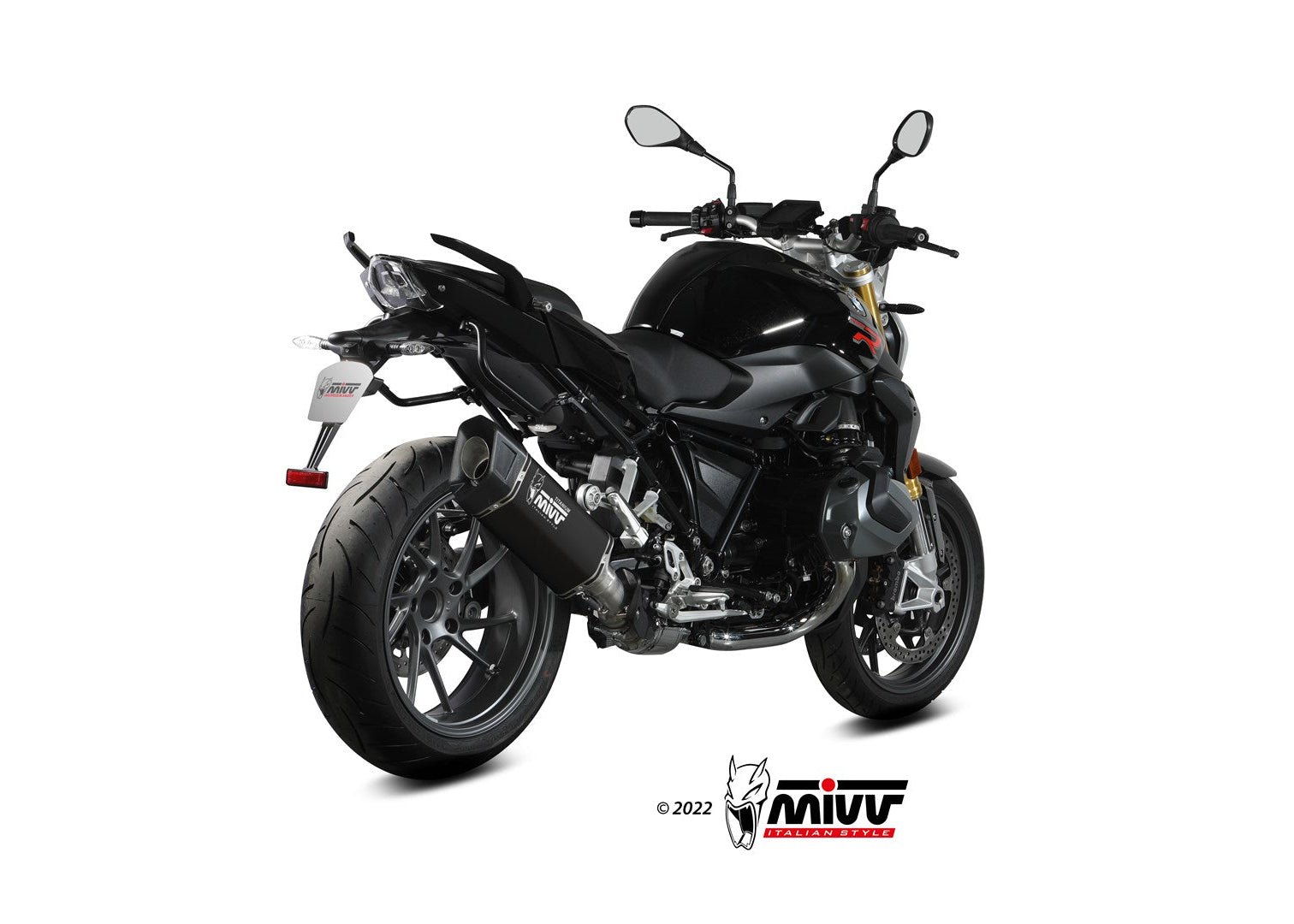 MIVV B.040 BMW R 1250 R / RS (2021 + ) Slip-on Exhaust "SR-1" (black titanium; approved) – Accessories in the 2WheelsHero Motorcycle Aftermarket Accessories and Parts Online Shop