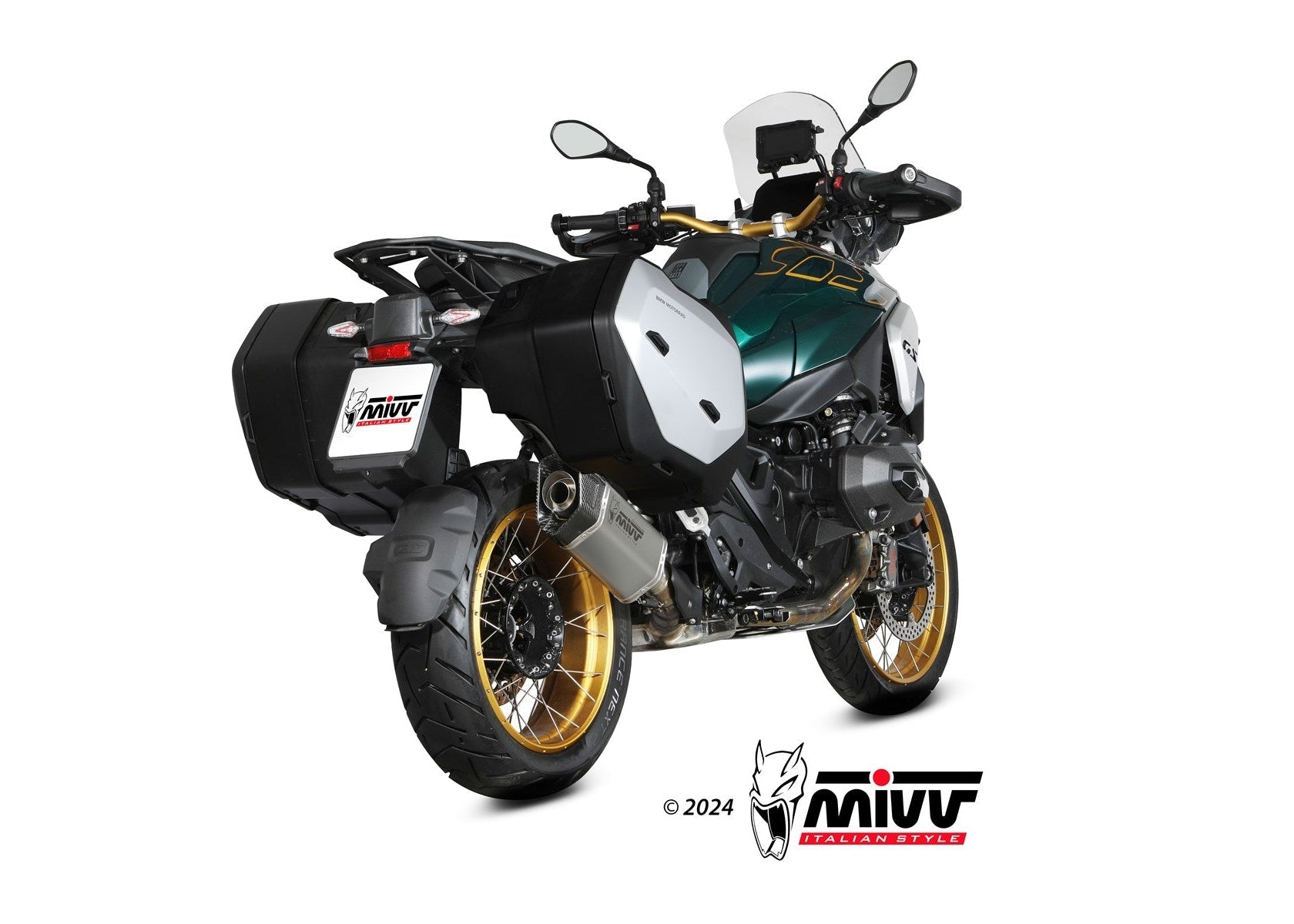 MIVV B.042 BMW R 1300 GS (2024 + ) Slip-on Exhaust "SR-1" (titanium; approved) – Accessories in the 2WheelsHero Motorcycle Aftermarket Accessories and Parts Online Shop