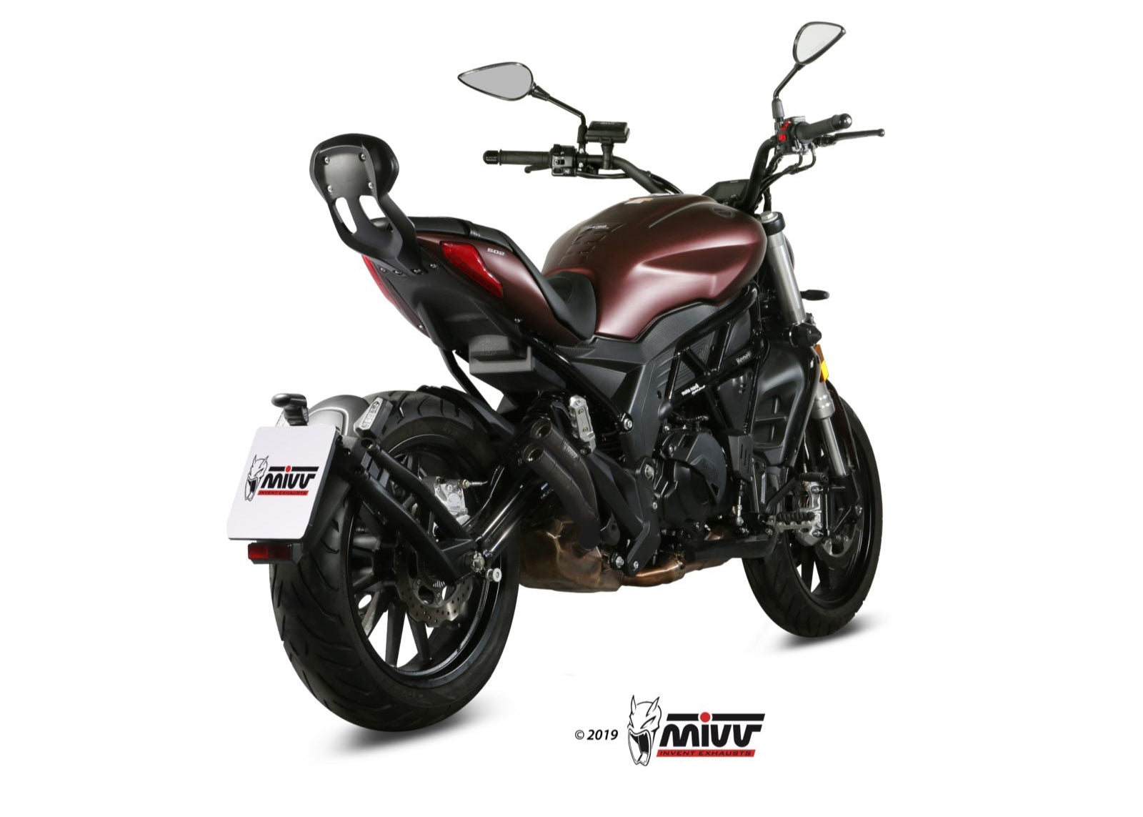 MIVV E.005 Benelli 502C (2019+) Slip-on Exhaust "Double Gun" (black; approved) – Accessories in the 2WheelsHero Motorcycle Aftermarket Accessories and Parts Online Shop