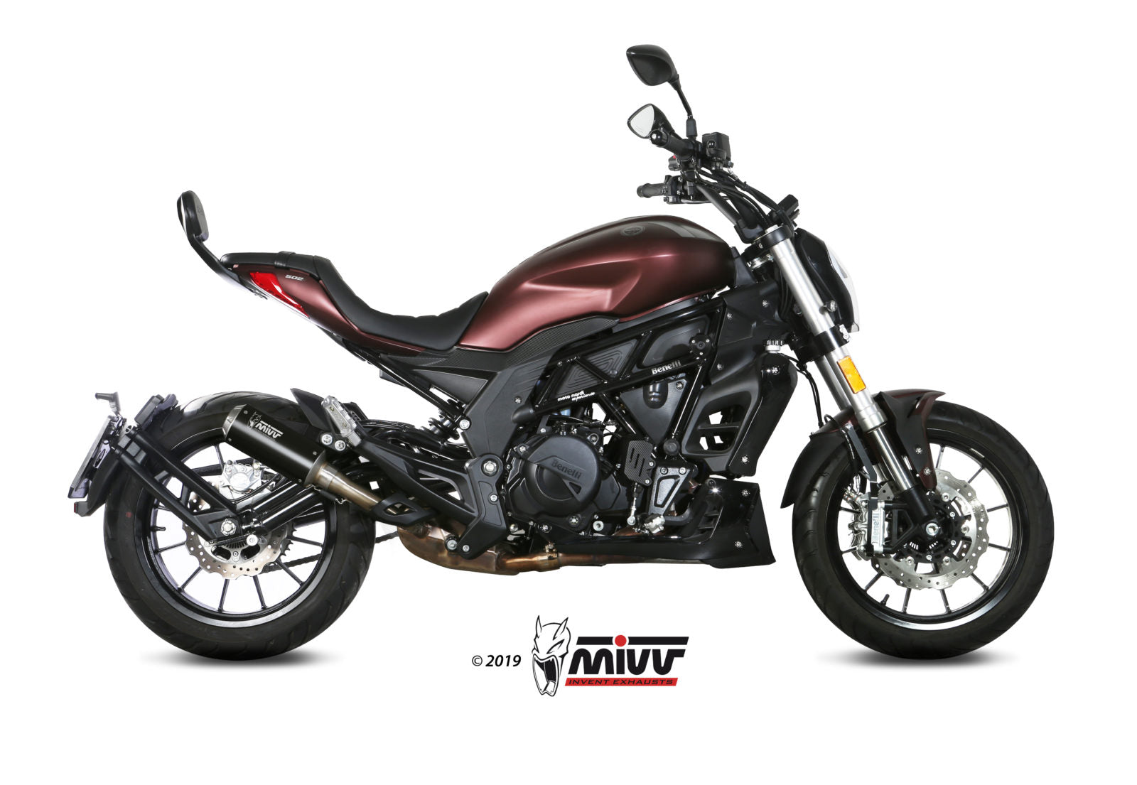 MIVV E.005 Benelli 502C (2019+) Slip-on Exhaust "MK3" (black; approved) – Accessories in the 2WheelsHero Motorcycle Aftermarket Accessories and Parts Online Shop