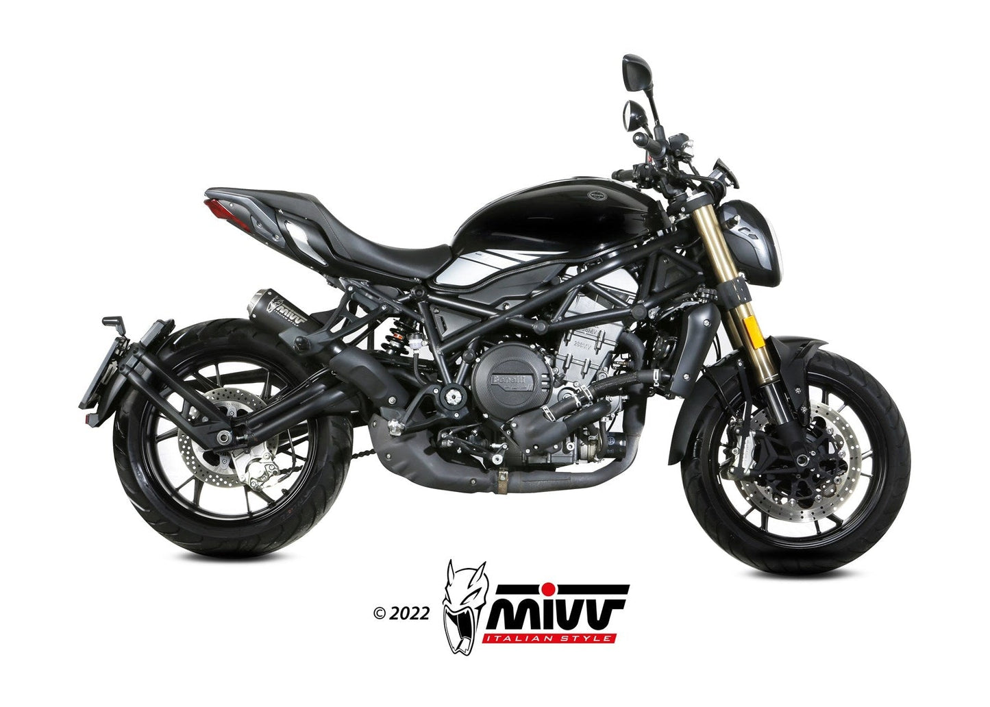 MIVV E.009 Benelli 752S (2019+) Slip-on Exhaust "X-M1" (black; approved) – Accessories in the 2WheelsHero Motorcycle Aftermarket Accessories and Parts Online Shop