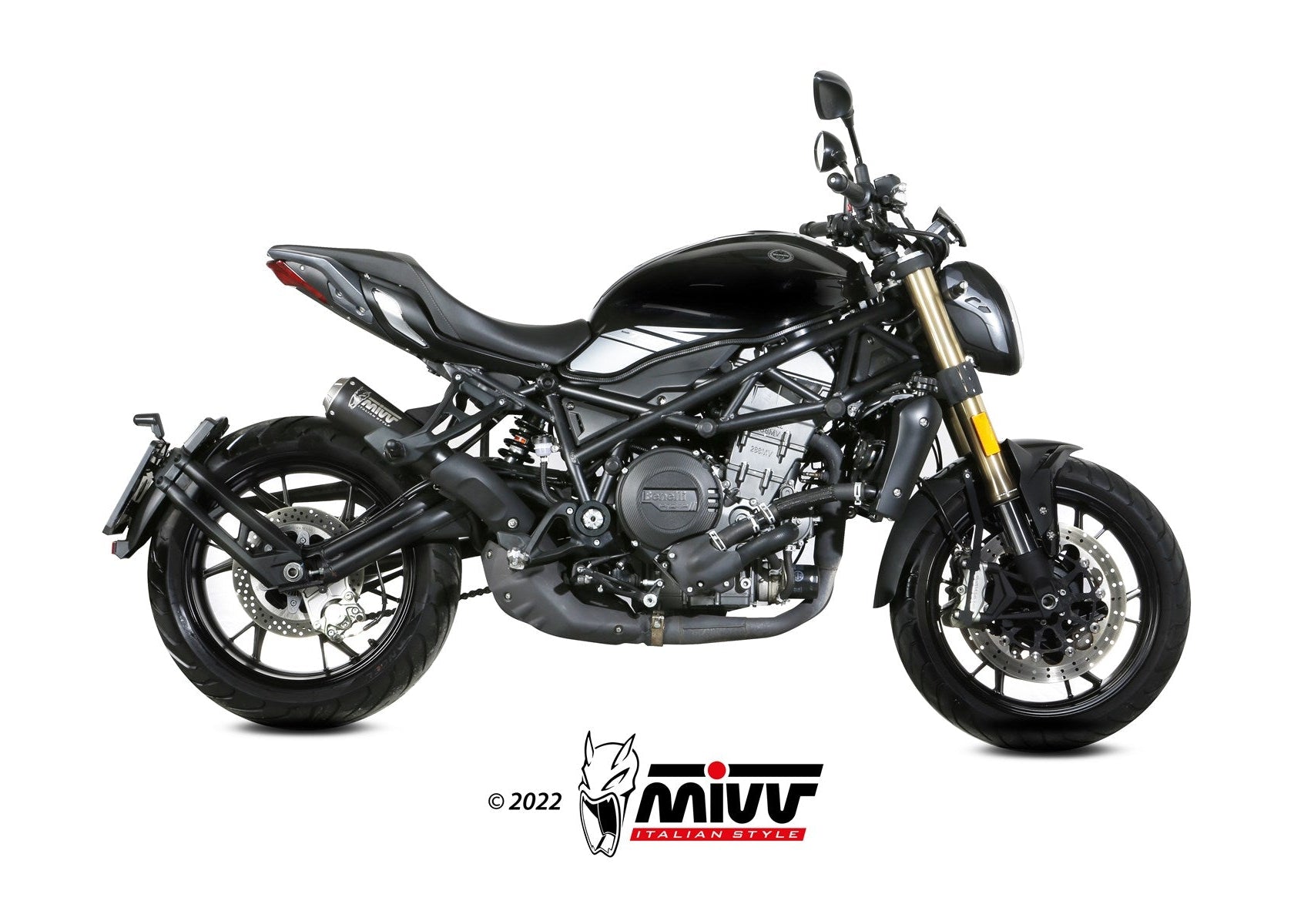 MIVV E.009 Benelli 752S (2019+) Slip-on Exhaust "X-M1" (black; approved) – Accessories in the 2WheelsHero Motorcycle Aftermarket Accessories and Parts Online Shop