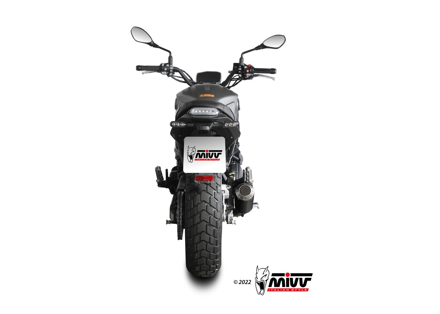 MIVV E.008 Benelli Leoncino 800 (2022+) Slip-on Exhaust "MK3" (black; not approved) – Accessories in the 2WheelsHero Motorcycle Aftermarket Accessories and Parts Online Shop