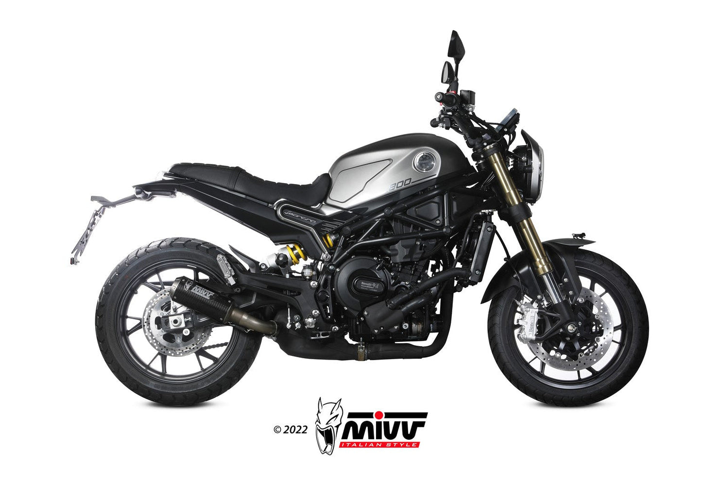 MIVV E.008 Benelli Leoncino 800 (2022+) Slip-on Exhaust "MK3" (carbon; not approved) – Accessories in the 2WheelsHero Motorcycle Aftermarket Accessories and Parts Online Shop