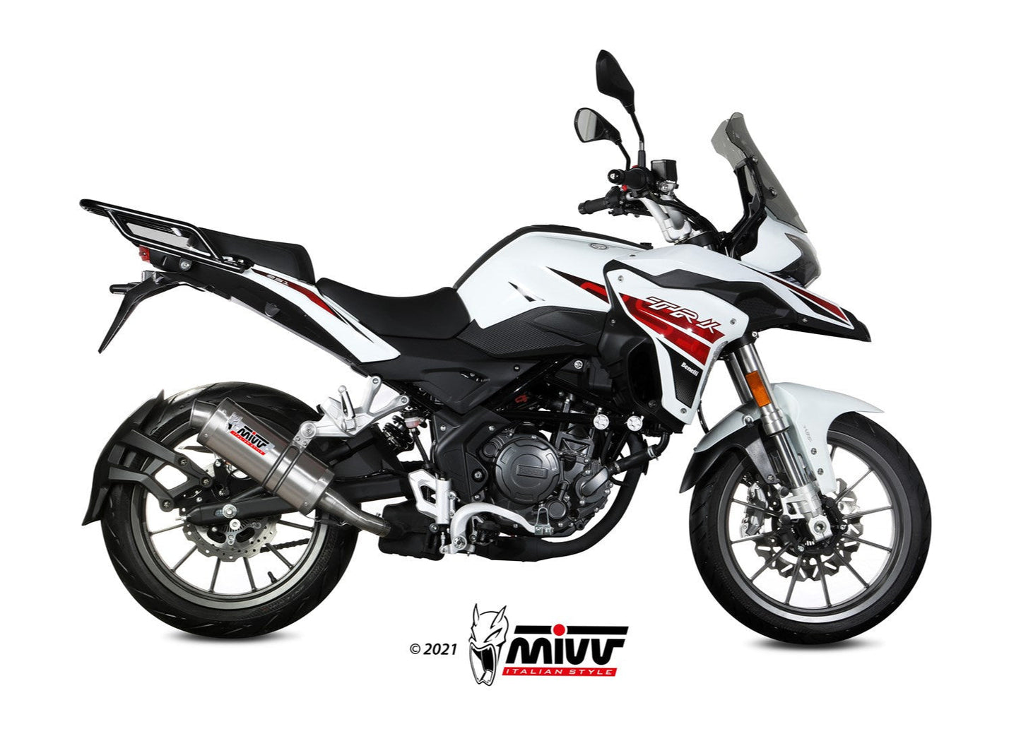 MIVV E.006 Benelli TRK 251 (2019+) Slip-on Exhaust "Oval" (stainless steel; approved) – Accessories in the 2WheelsHero Motorcycle Aftermarket Accessories and Parts Online Shop