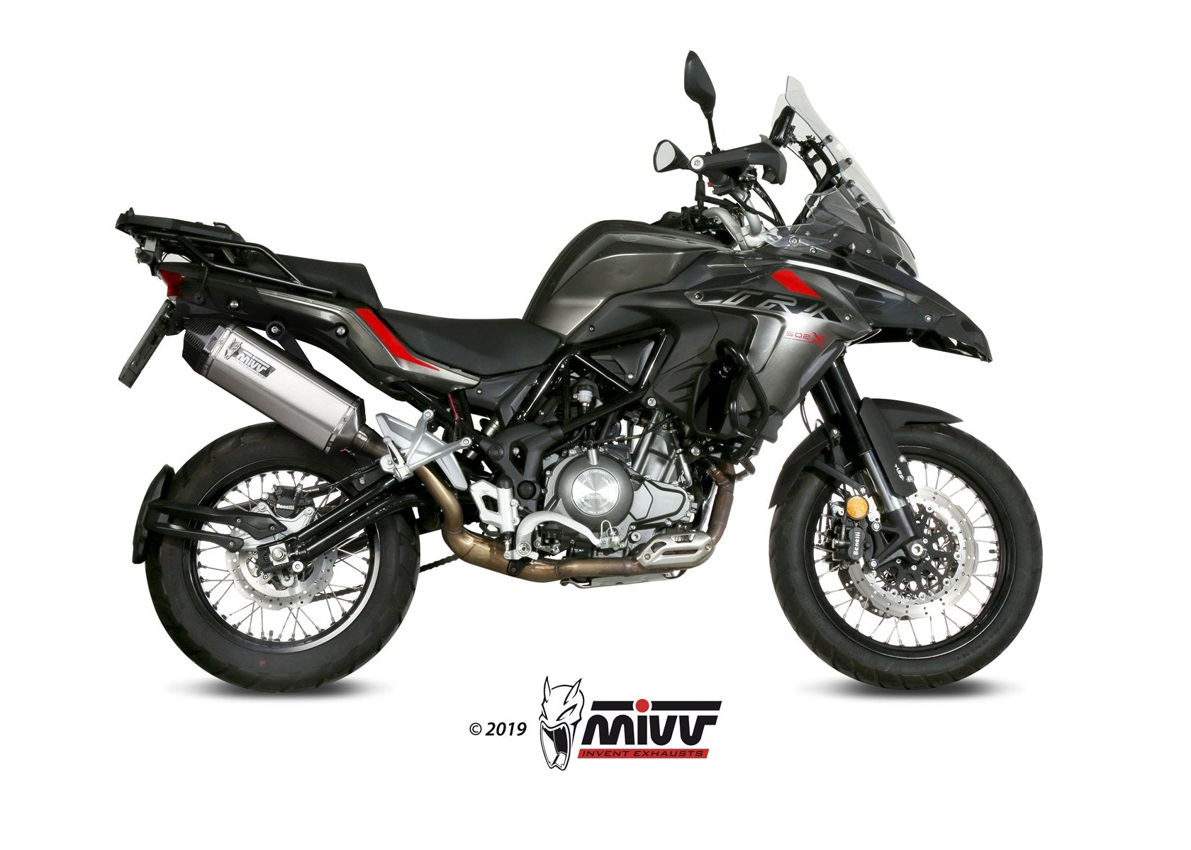 MIVV E.004 Benelli TRK 502X (2018+) Slip-on Exhaust "Speed Edge" (stainless steel; approved) – Accessories in the 2WheelsHero Motorcycle Aftermarket Accessories and Parts Online Shop