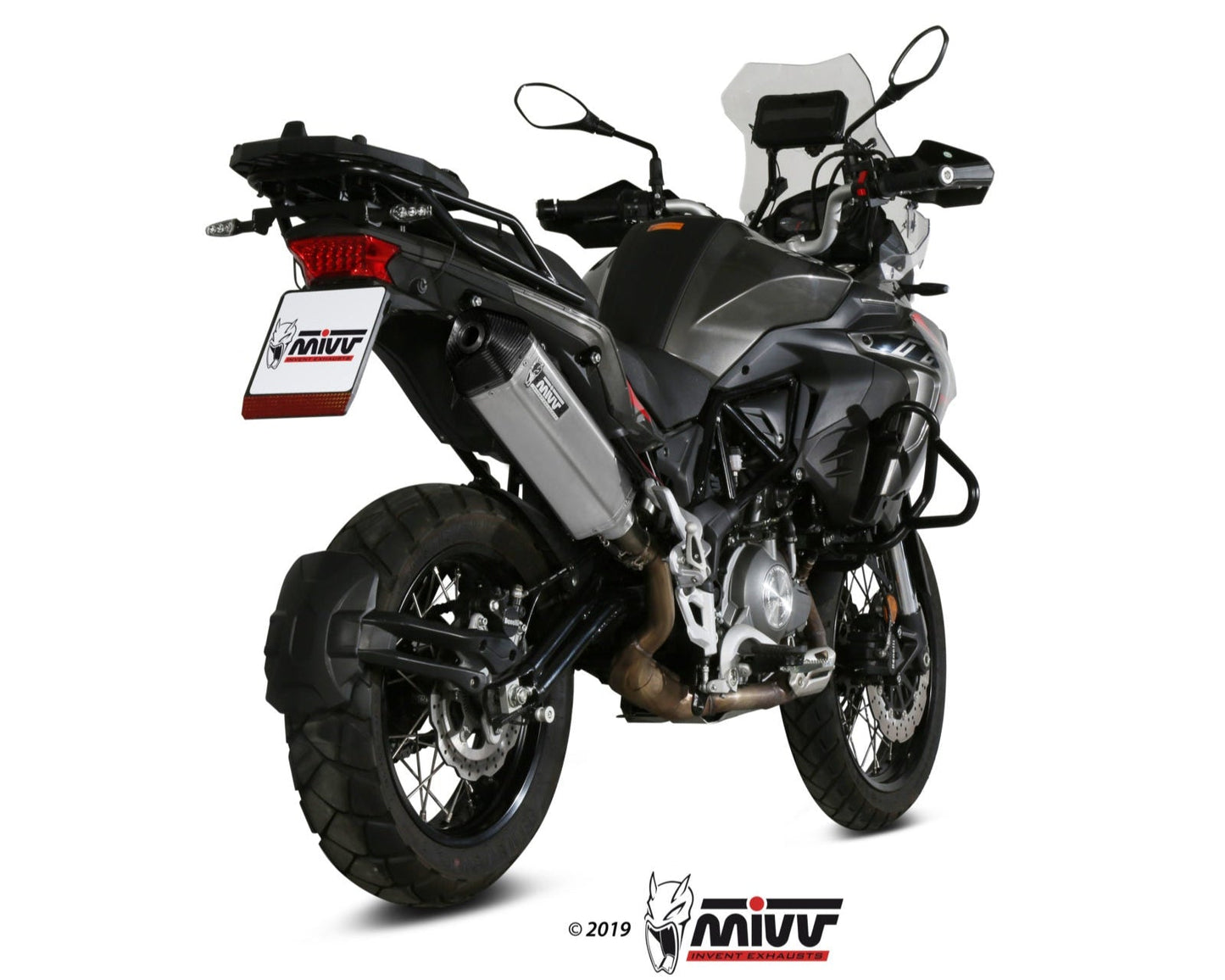 MIVV E.004 Benelli TRK 502X (2018+) Slip-on Exhaust "Speed Edge" (stainless steel; approved) – Accessories in the 2WheelsHero Motorcycle Aftermarket Accessories and Parts Online Shop