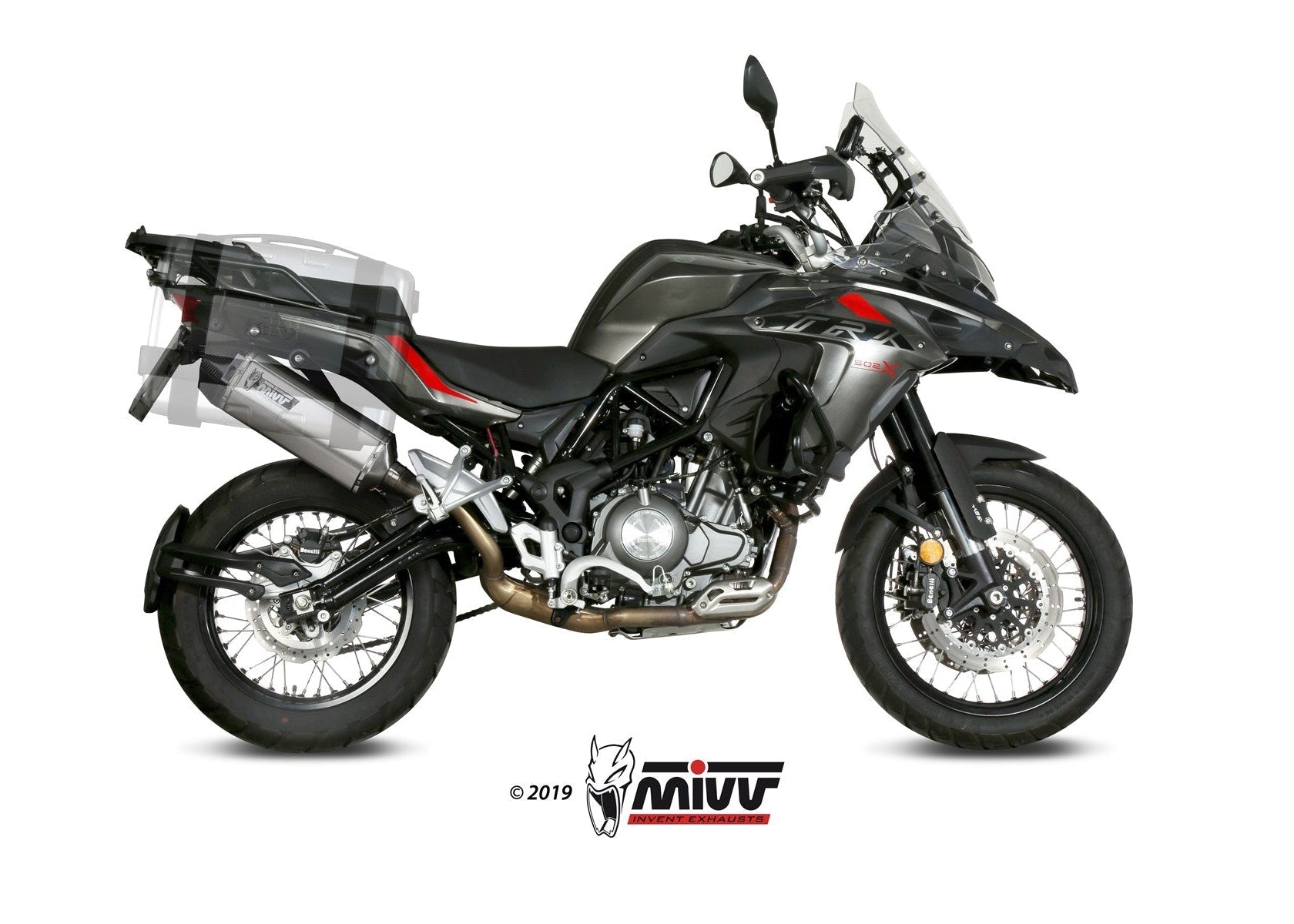 MIVV E.004 Benelli TRK 502X (2018+) Slip-on Exhaust "Speed Edge" (stainless steel; approved) – Accessories in the 2WheelsHero Motorcycle Aftermarket Accessories and Parts Online Shop