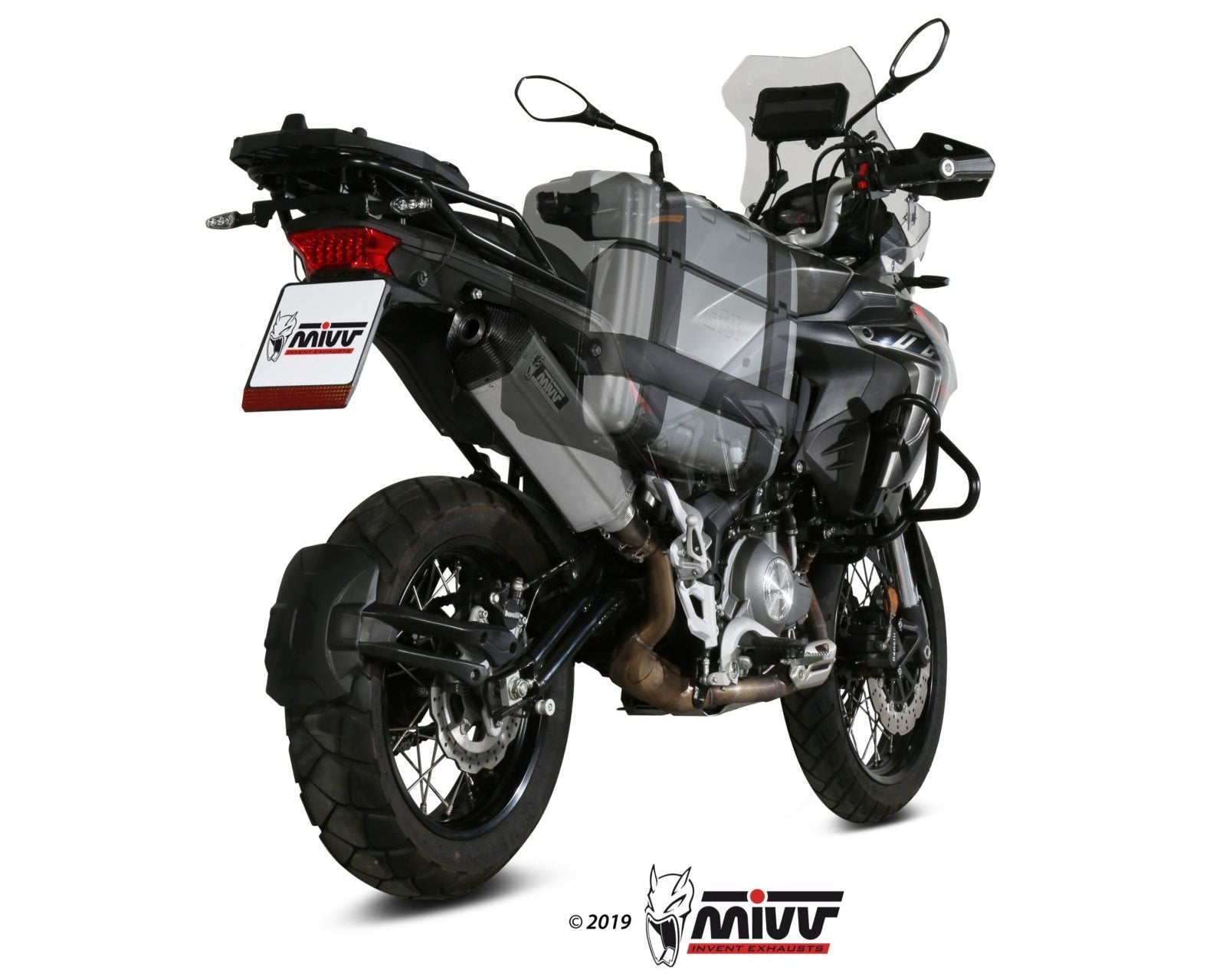 MIVV E.004 Benelli TRK 502X (2018+) Slip-on Exhaust "Speed Edge" (stainless steel; approved) – Accessories in the 2WheelsHero Motorcycle Aftermarket Accessories and Parts Online Shop