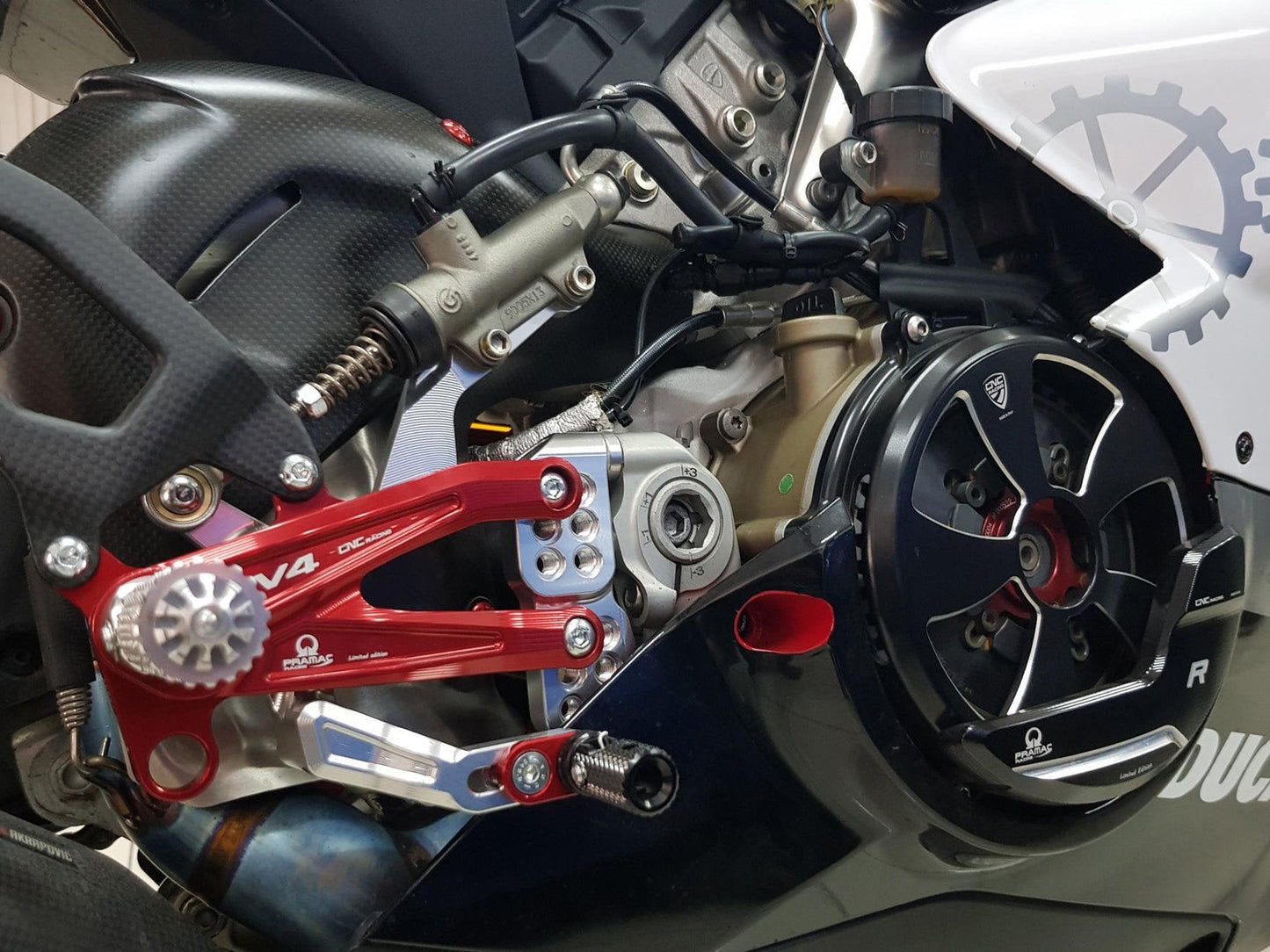 PR314PR - CNC RACING Ducati Panigale V4R Clutch Cover Protector (Pramac Racing Limited Edition) – Accessories in the Motodeal Motorcycle Aftermarket Accessories and Parts Online Shop