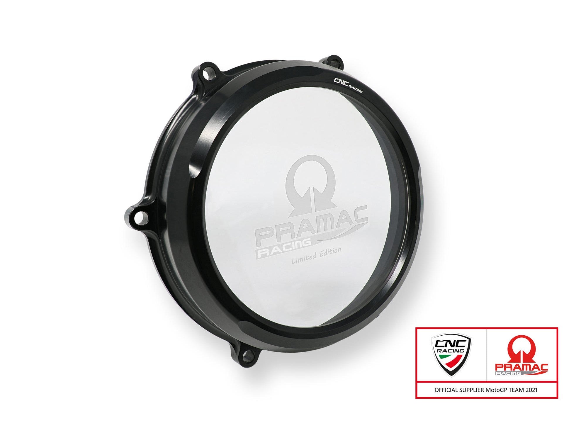 CA210PR - CNC RACING Ducati Panigale V4 (2018+) Oil Bath Clear Clutch Cover (Pramac edition) – Accessories in the Motodeal Motorcycle Aftermarket Accessories and Parts Online Shop