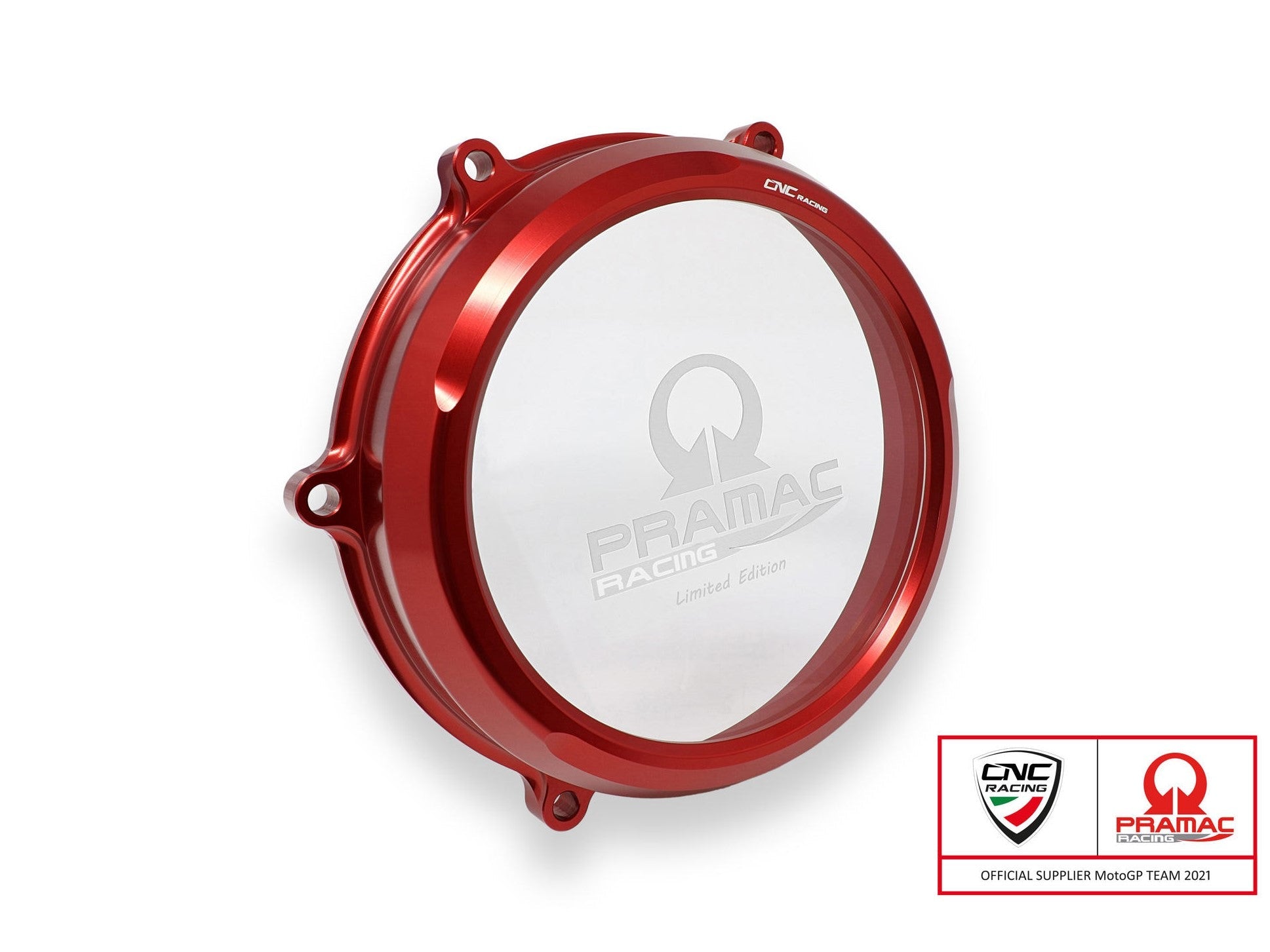 CA210PR - CNC RACING Ducati Panigale V4 (2018+) Oil Bath Clear Clutch Cover (Pramac edition) – Accessories in the Motodeal Motorcycle Aftermarket Accessories and Parts Online Shop