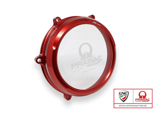 CA210PR - CNC RACING Ducati Panigale V4 (2018+) Oil Bath Clear Clutch Cover (Pramac edition) – Accessories in the Motodeal Motorcycle Aftermarket Accessories and Parts Online Shop