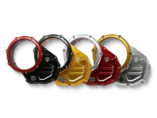 CA504 - CNC RACING Ducati DesertX / Monster / Multistrada Oil Bath Clear Clutch Cover – Accessories in the Motodeal Motorcycle Aftermarket Accessories and Parts Online Shop